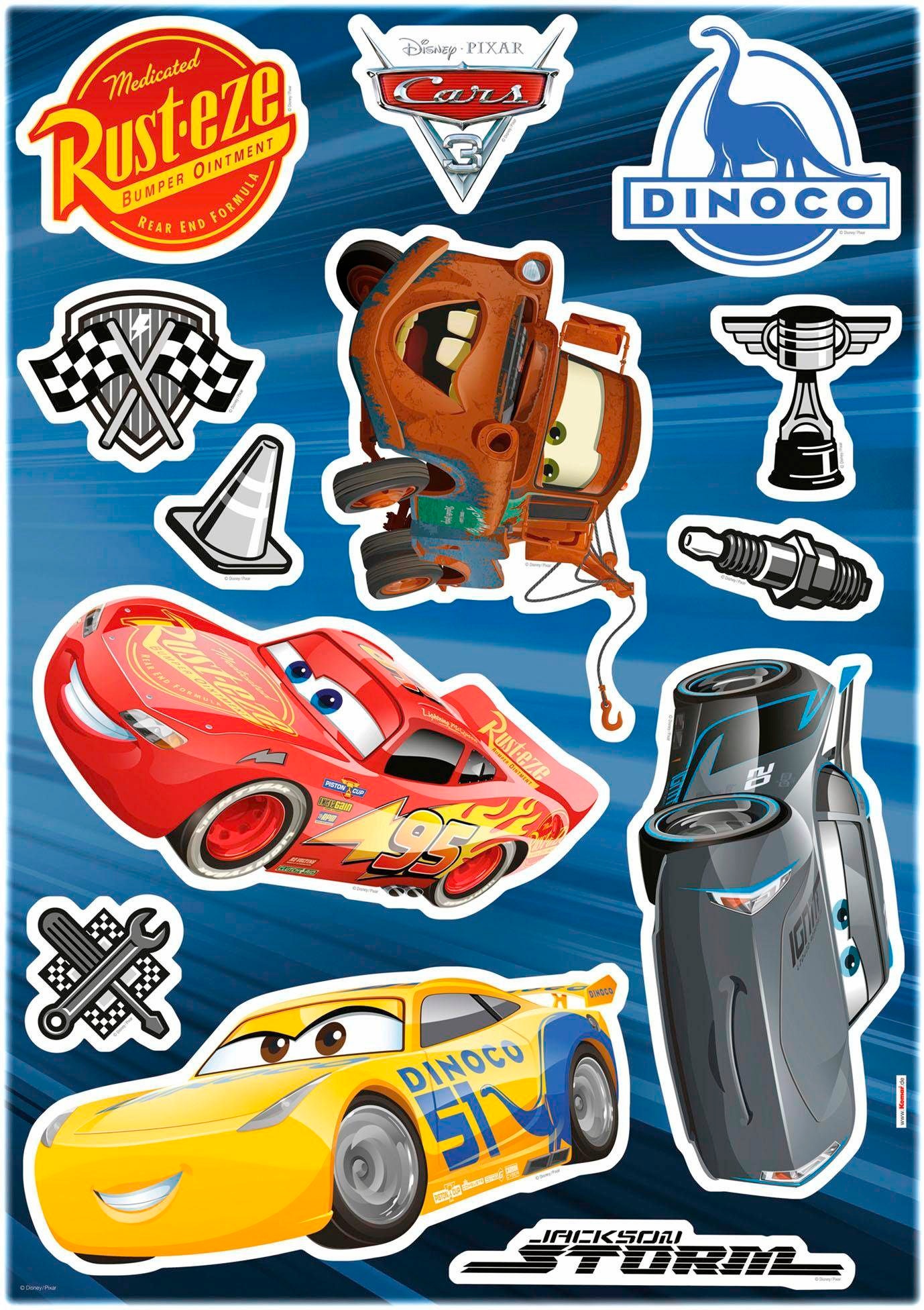 Image of Komar Wandtattoo "Cars3 - Grösse 50 x 70 cm" selbstklebend, Wandsticker, Kinderzimmer