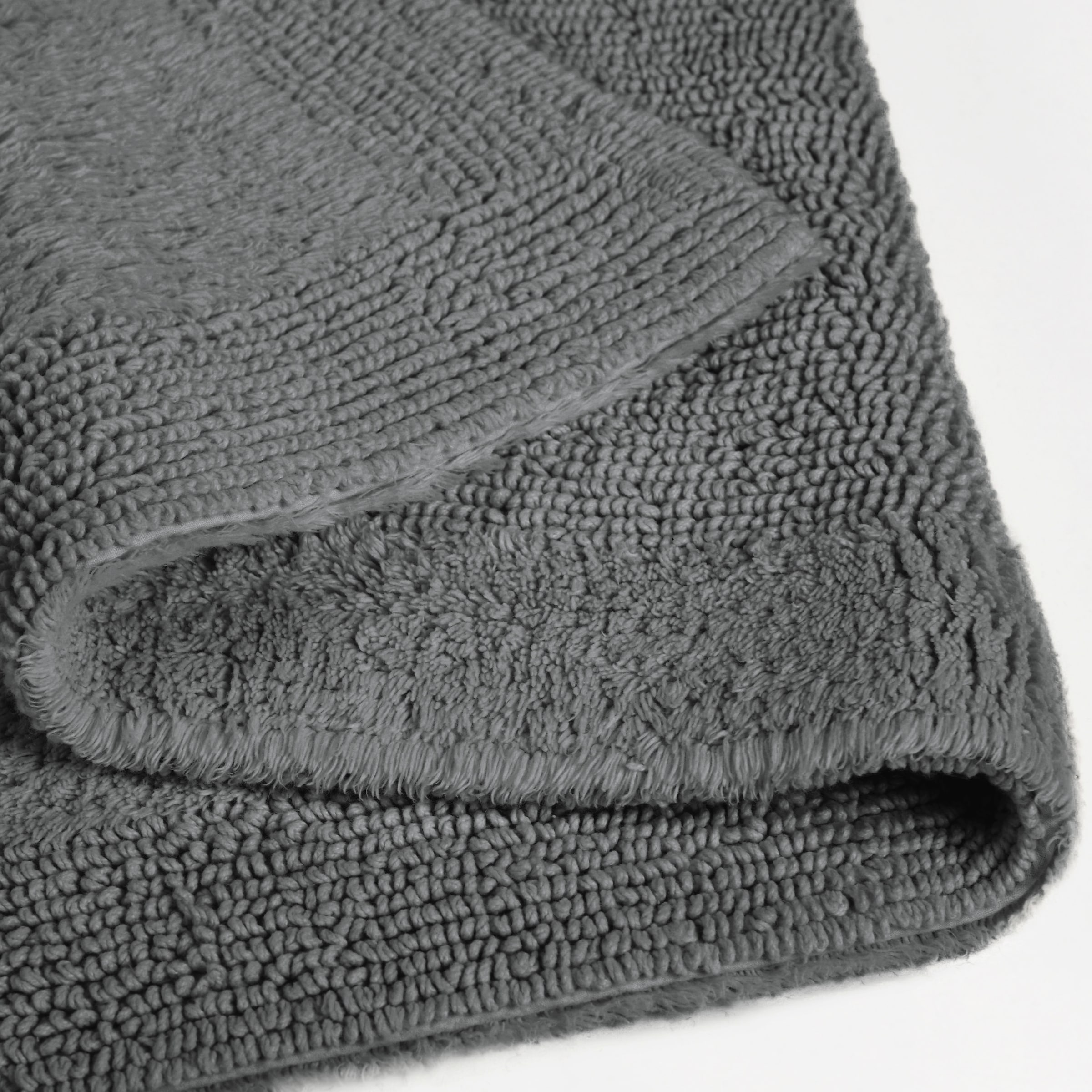 my home Badematte »Kapra, Badvorleger, Badezimmer Teppich«, beidseitig nutzbar-fussbodenheizungsgeeignet-strapazierfähig, mit Bordüre, Badteppich, Badematte, Baumwolle