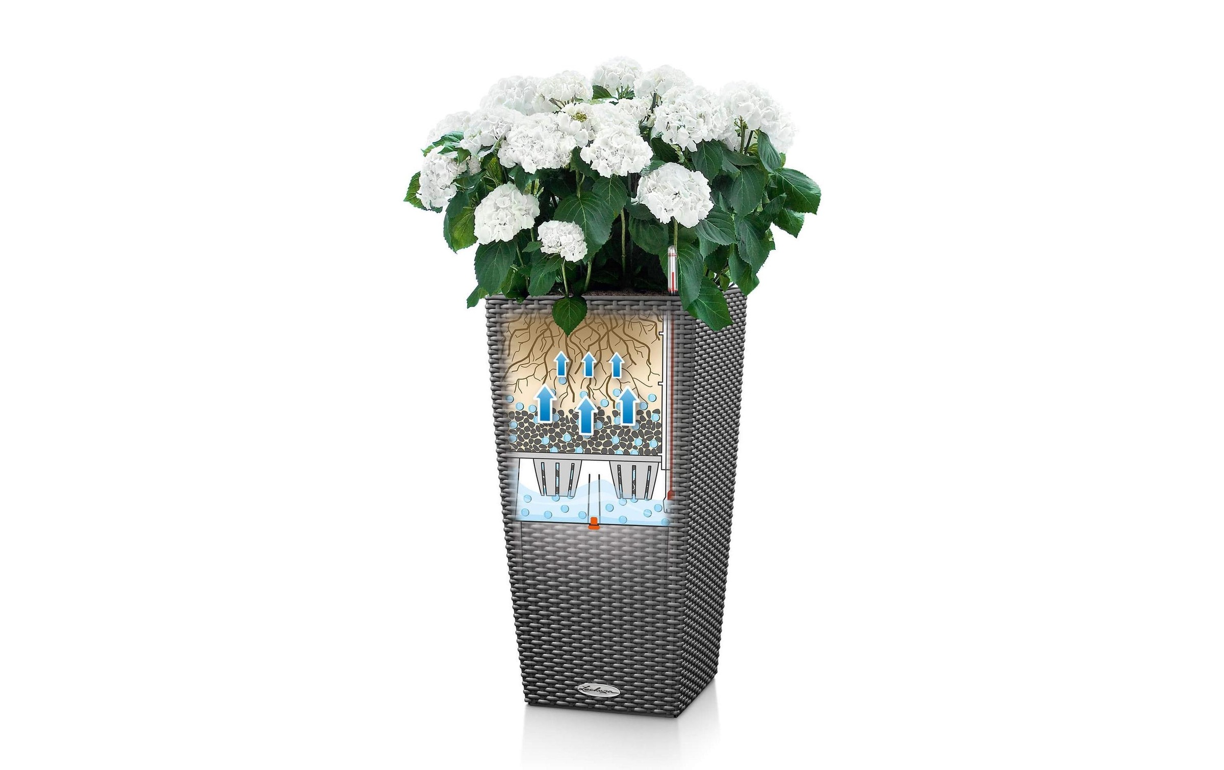   Blumentopf »Lechuza CUBICO Cottage 40 Graphit«