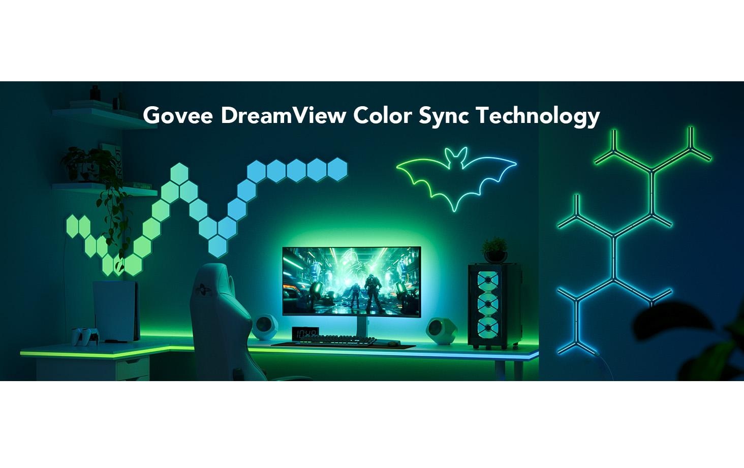 Govee LED-Streifen »Gaming G1, Wi-Fi + Bluetooth, RGBIC, 24-26«