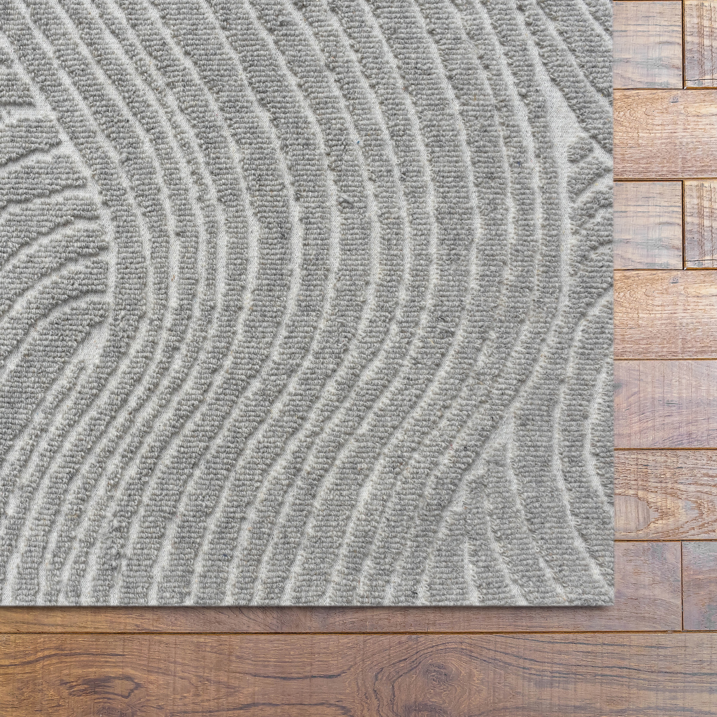 my home Tapis en laine »Falun, Wolle, Hoch-Tief-Struktur, maschinell gewebt« Rectangulaire 12 mm Höhe einfarbig, Wolle, Teppich, Wohnzimmer, Schlafzimmer, Esszimmer