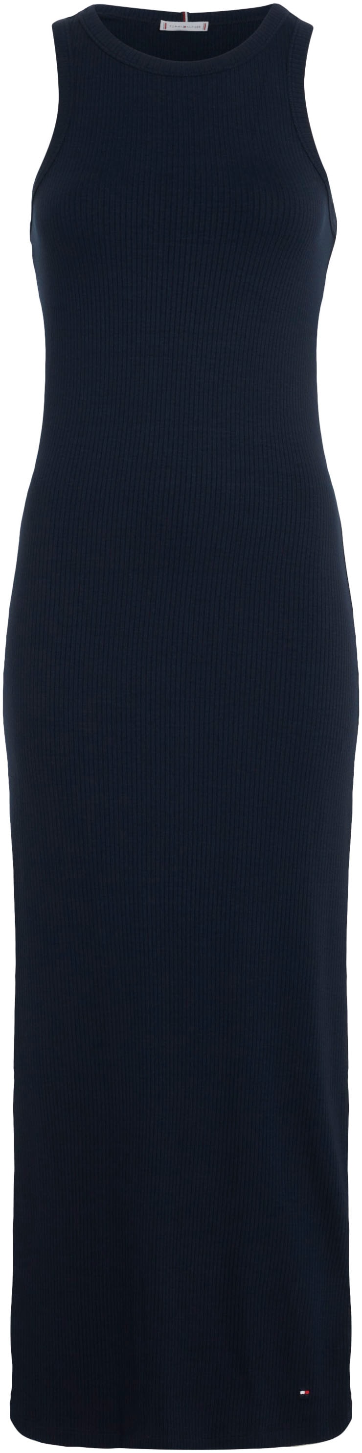 Tommy Hilfiger Jerseykleid »SLIM 5X2 RIB MIDI DRESS NS«, mit Rippenstruktur