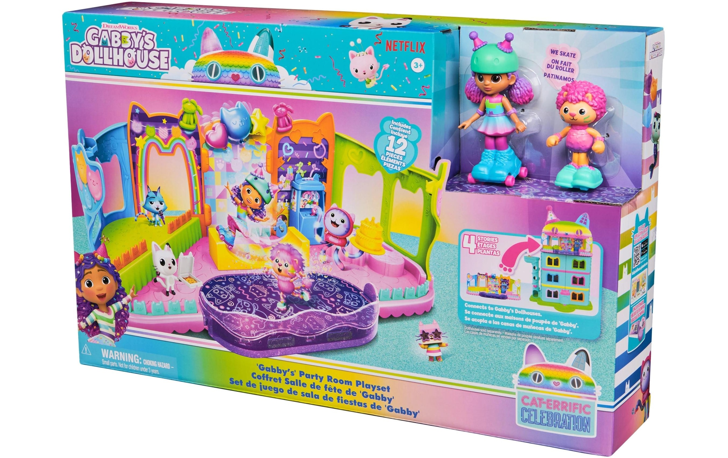Spielwelt »Spinmaster Gabby's Dollhouse Skate-Party Mansarde«