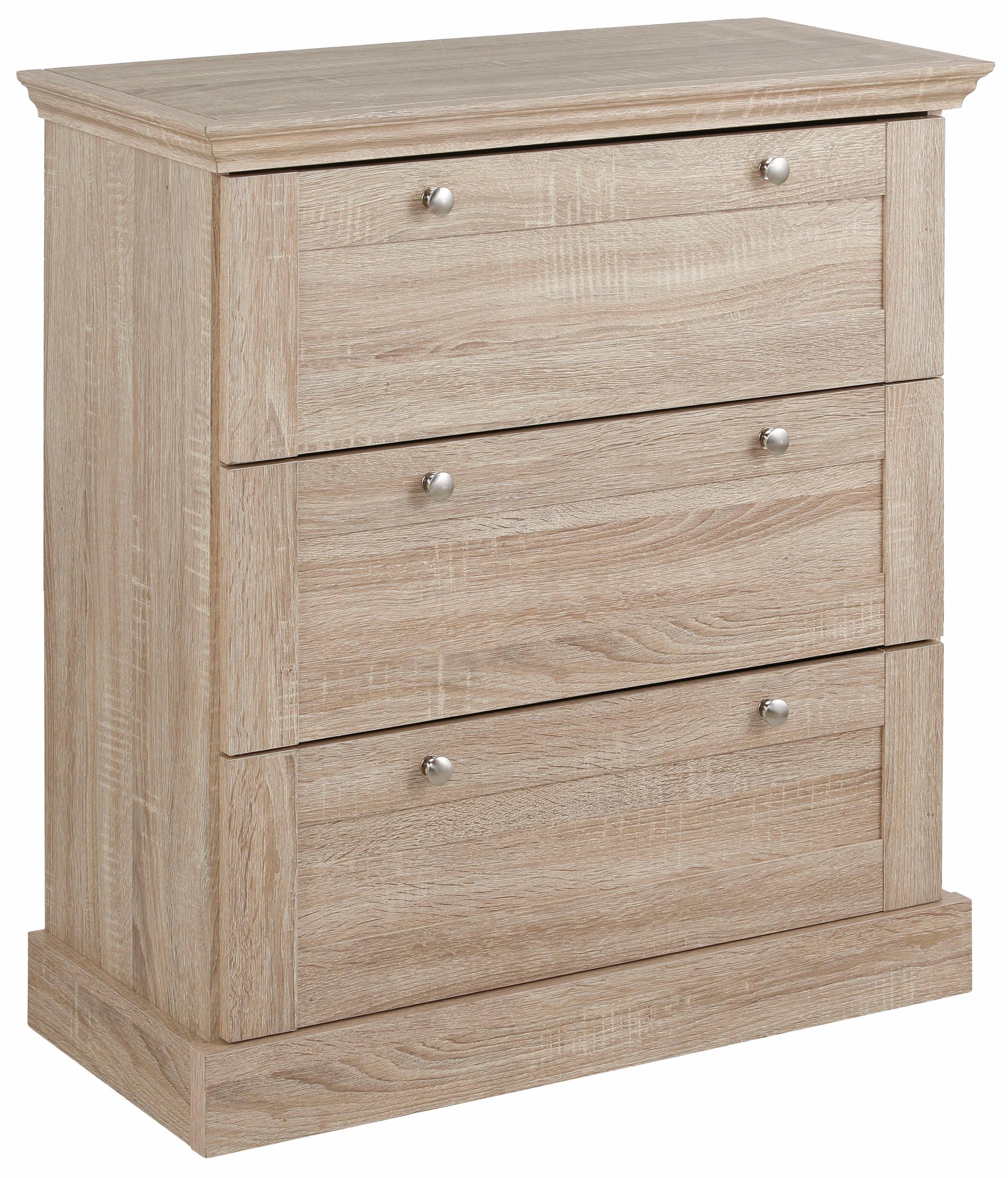 Image of GOODproduct Schubkastenkommode "Binz" mit schönen Metallgriffen, 3 Schubladen, Breite 75 cm