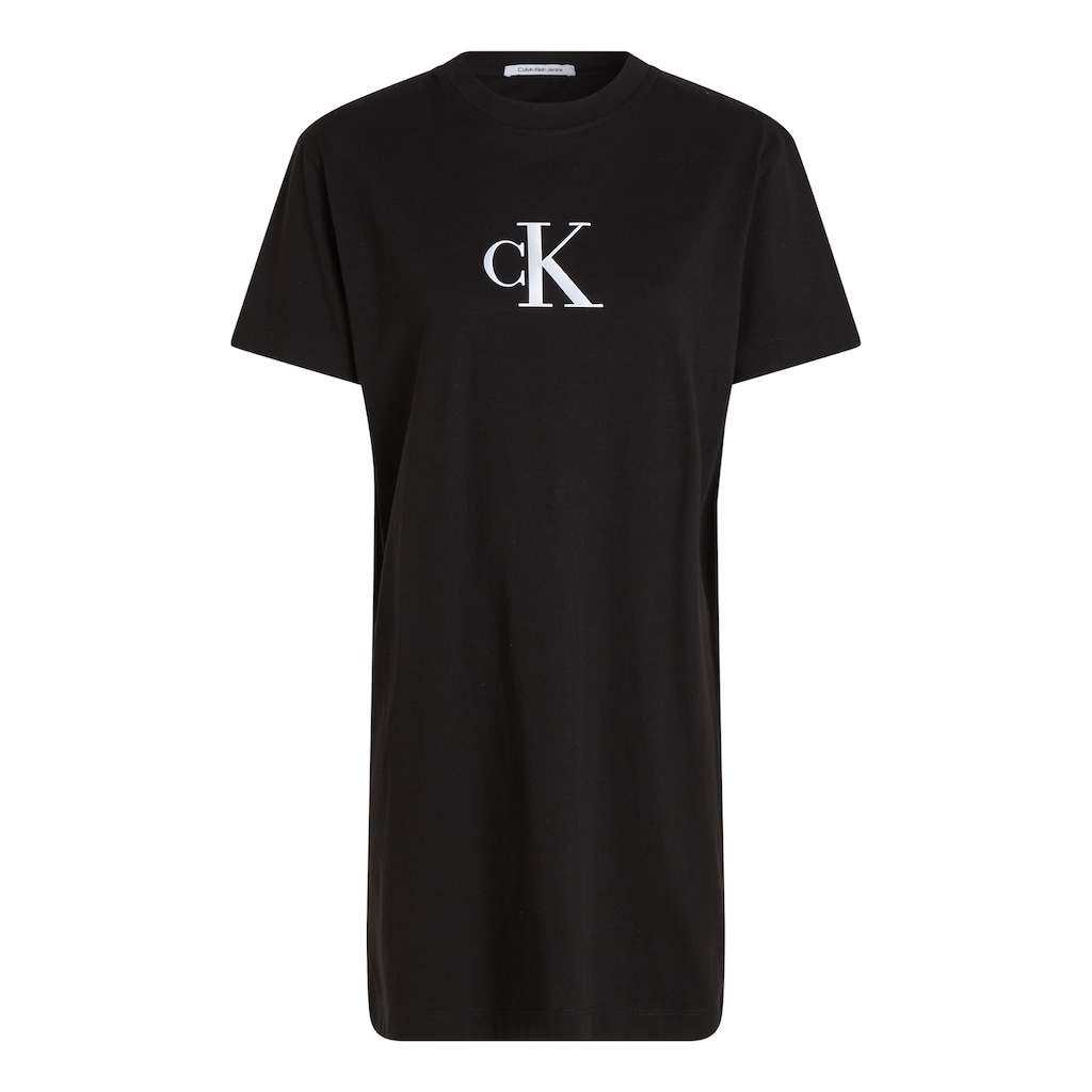 Calvin Klein Jeans Shirtkleid »SATIN CK T-SHIRT DRESS«, mit Logomarkenlabel