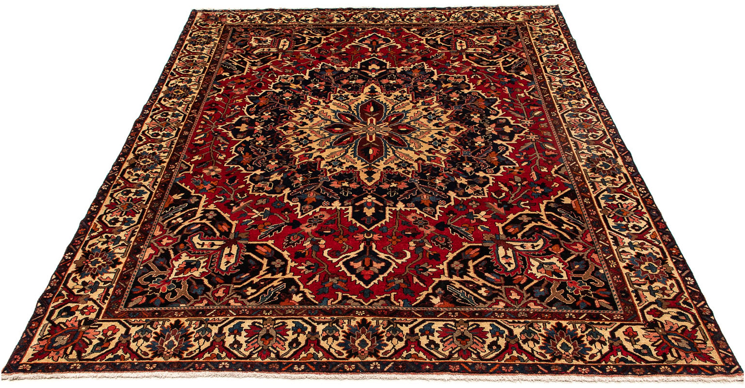 Image of morgenland Orientteppich »Ziegler - Bachtiari - 364 x 312 cm - dunkelrot«, rechteckig, 6 mm Höhe, Wohnzimmer, Handgeknüpft, Einzelstück mit Zertifikat bei Ackermann Versand Schweiz