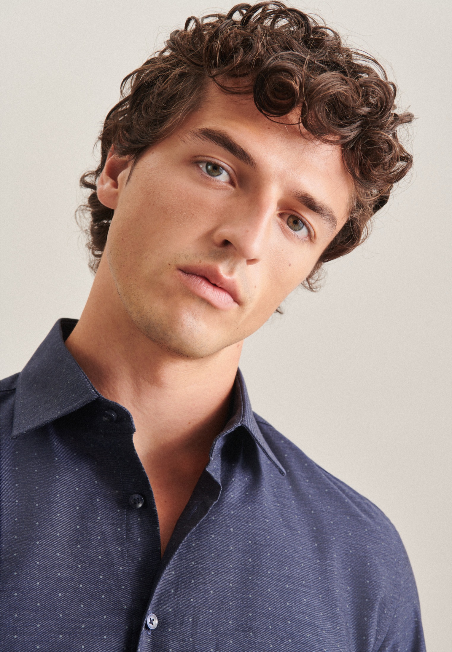 seidensticker Businesshemd »Slim« Slim 1/1 Kentkragen Punkte