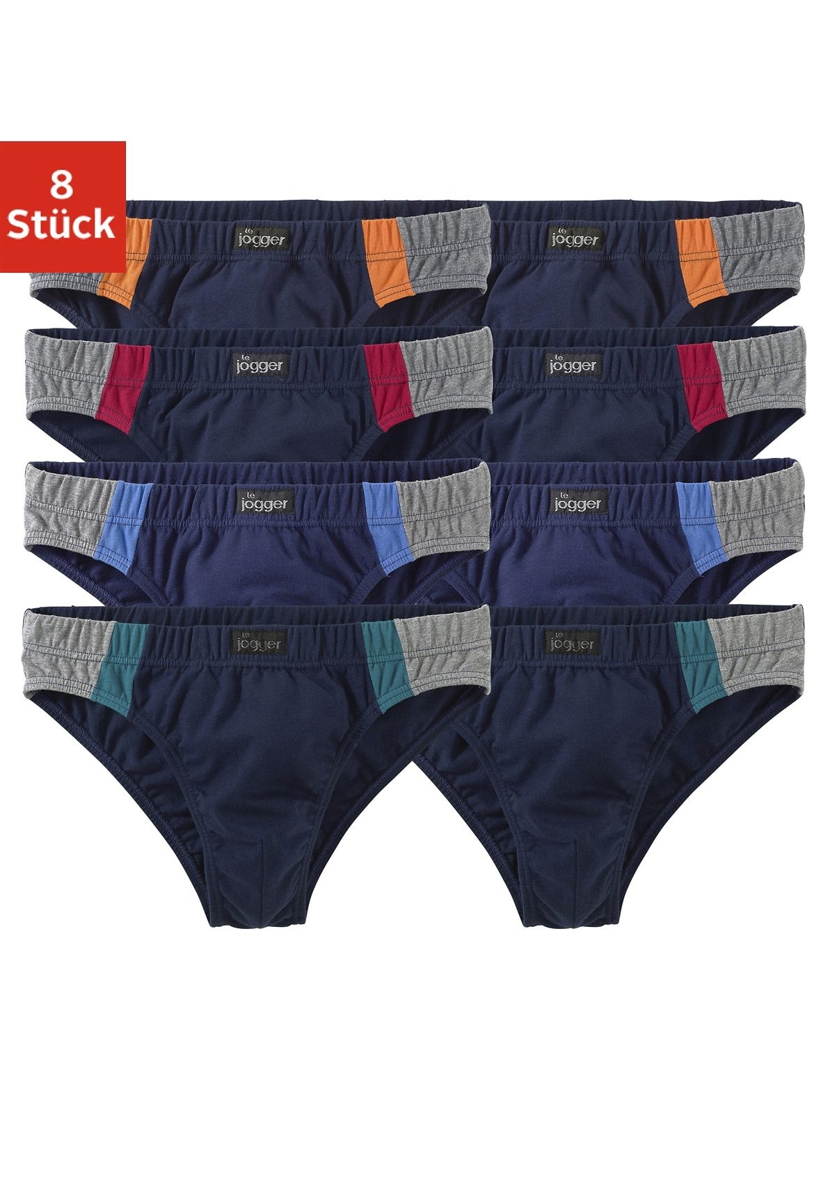 Image of le jogger Slip Packung, 8 Stk. optimale Passform durch Baumwoll-Stretch