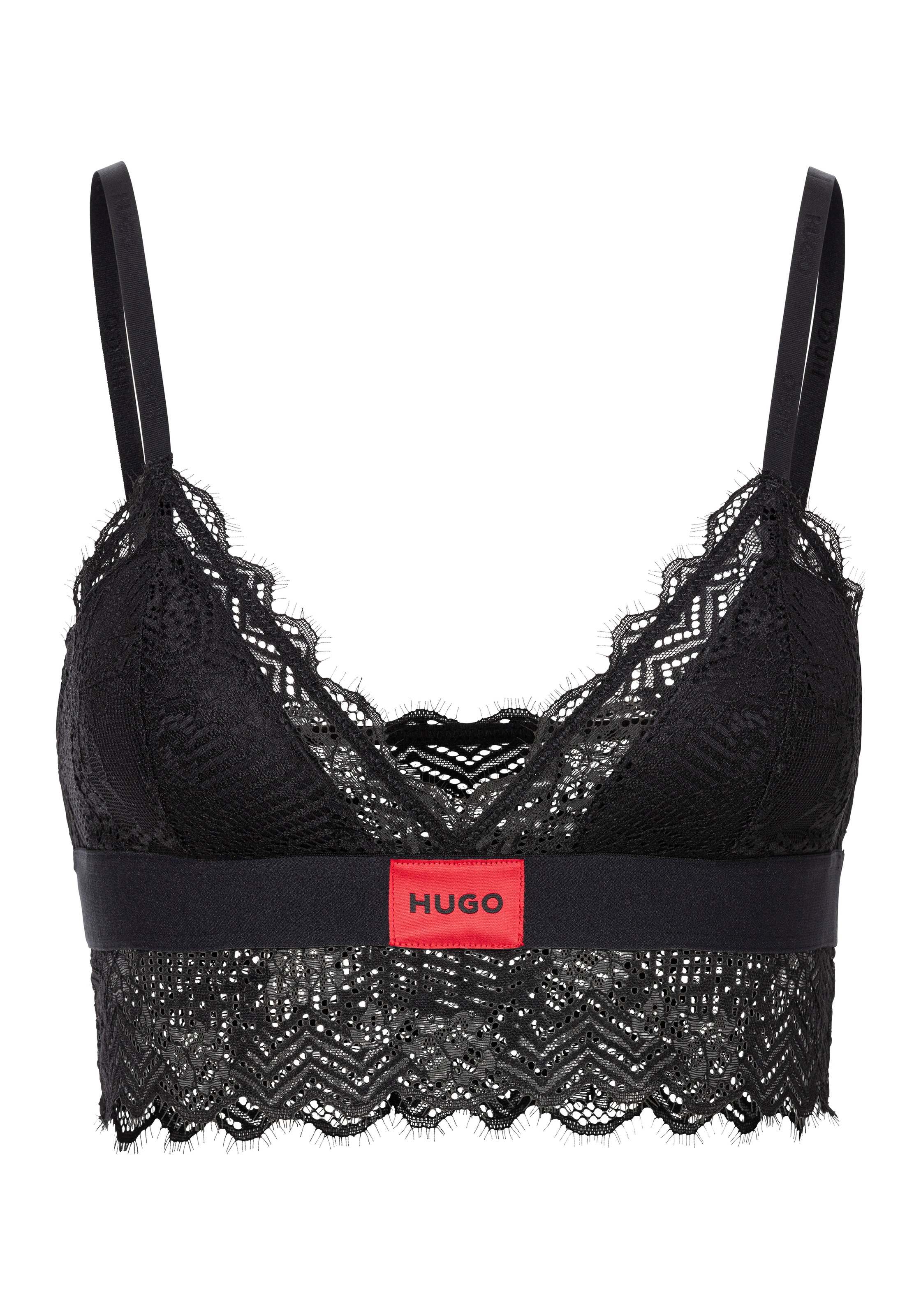 HUGO Underwear Bügelloser BH »TRIANGLE RL LACE«, mit Hugo-Label am Bund