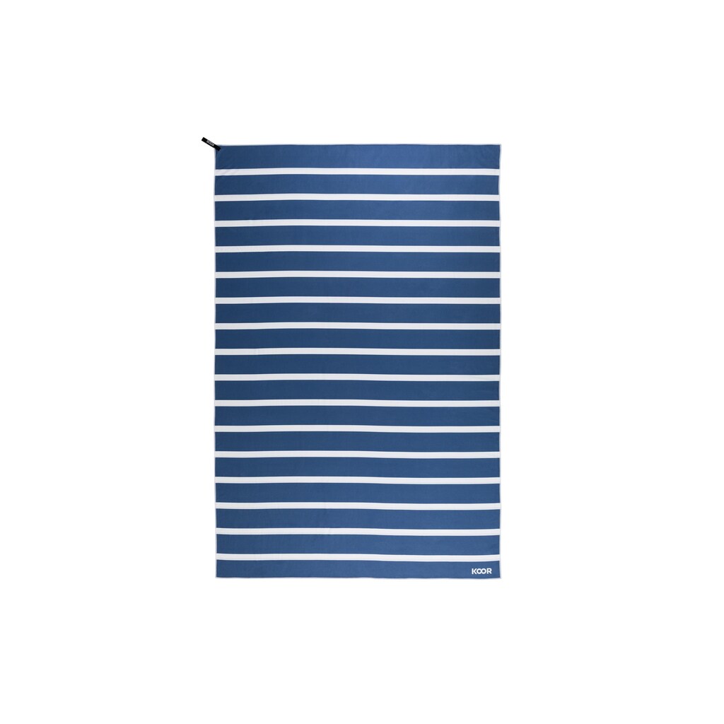 KOOR Strandtuch »Badetuch blue stripes XXL«, (1 St.)