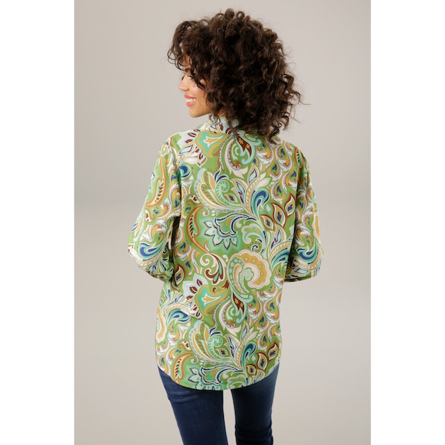 ♕ Aniston CASUAL Hemdbluse, graphische Paisley-Muster - jedes Teil ein  Unikat versandkostenfrei kaufen