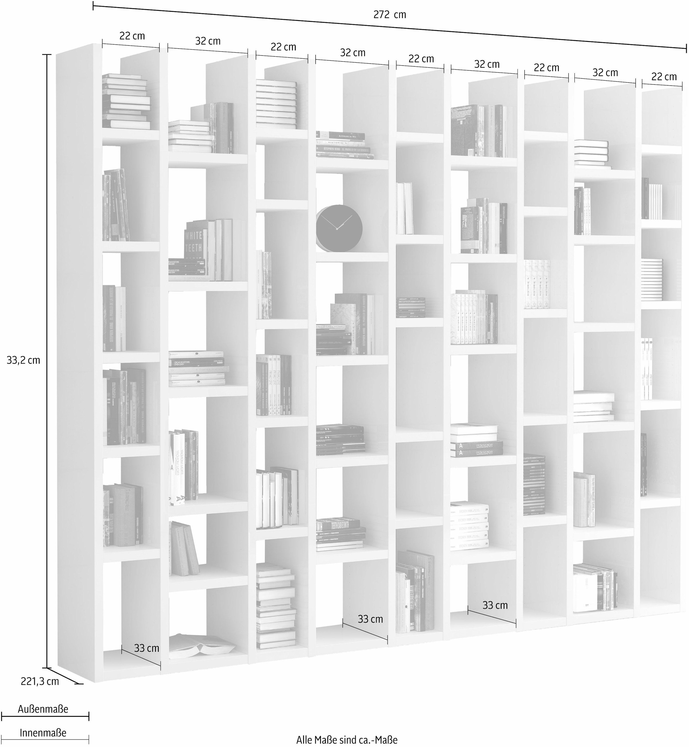 ♕ fif möbel Raumteilerregal »TOR166«, Breite 272 cm versandkostenfrei auf | Raumteiler-Regale