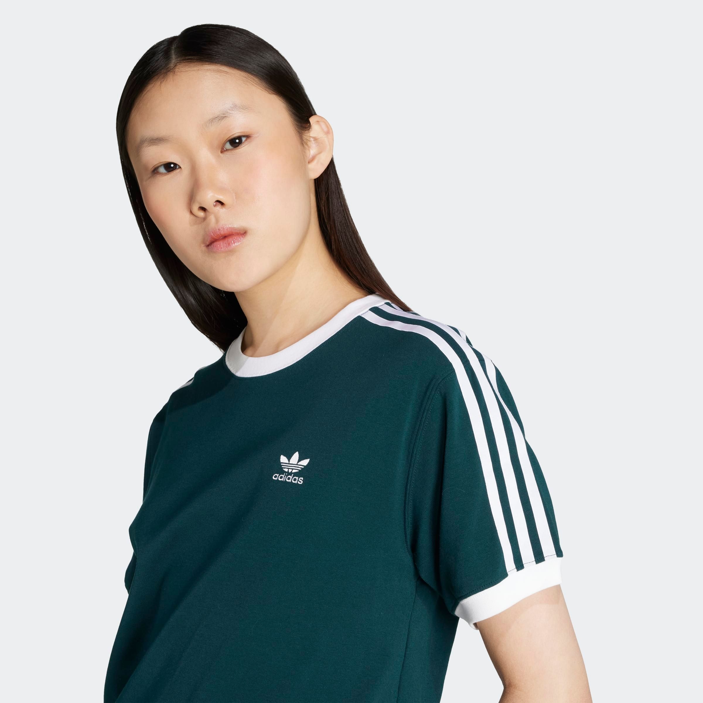 adidas Originals T-Shirt »3 STRIPE TEE«, drei Streifen Shirt mit Trefoil Logo