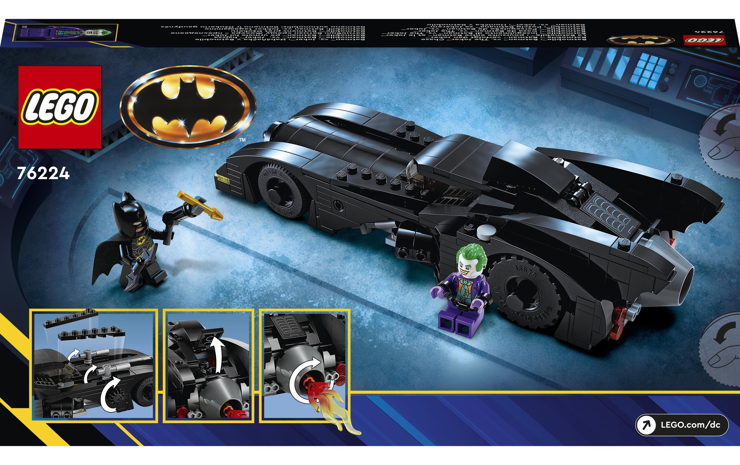LEGO® Spielbausteine »Batmobile: Batman verfolgt«, (438 St.)