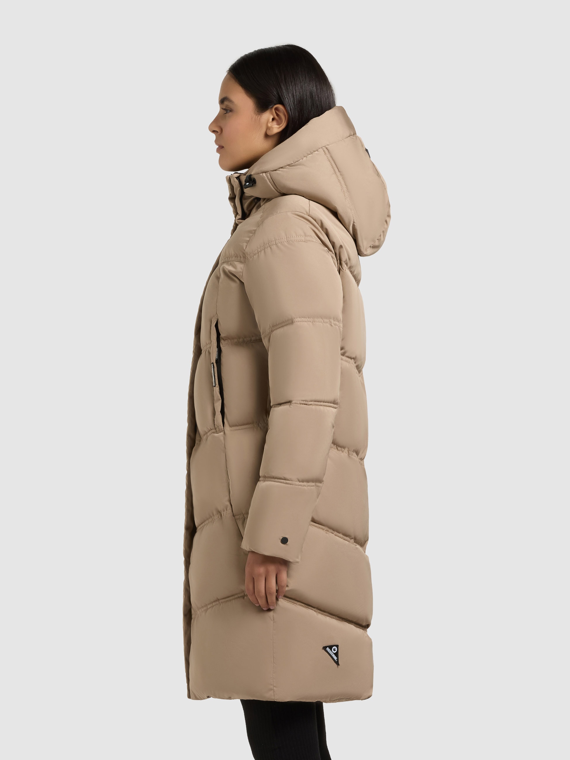 khujo Manteau matelassé »GRAYA2« Windschutzblende mit Magnetverschluss