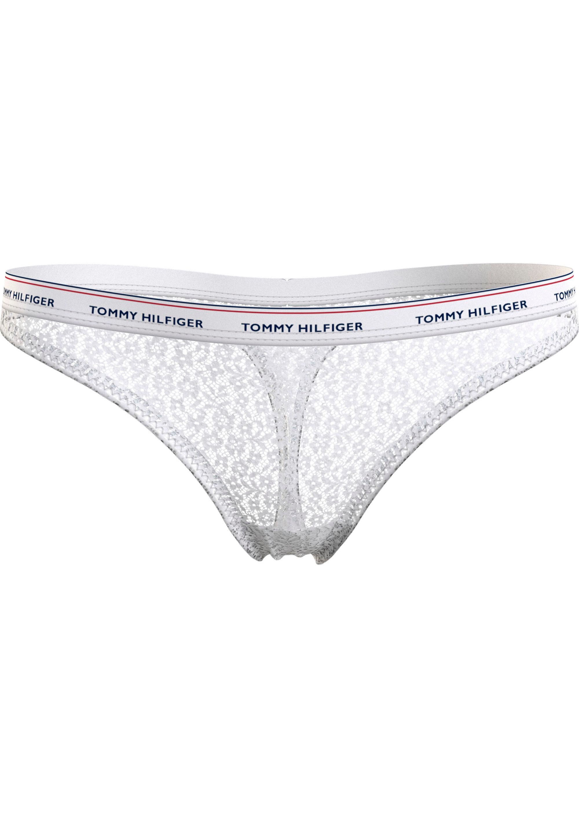 versandkostenfrei Tommy kaufen PACK Underwear (EXT Hilfiger Hilfiger SIZES)«, ♕ (Packung, Tommy »3 LACE THONG Logobund mit Slip 3er-Pack),