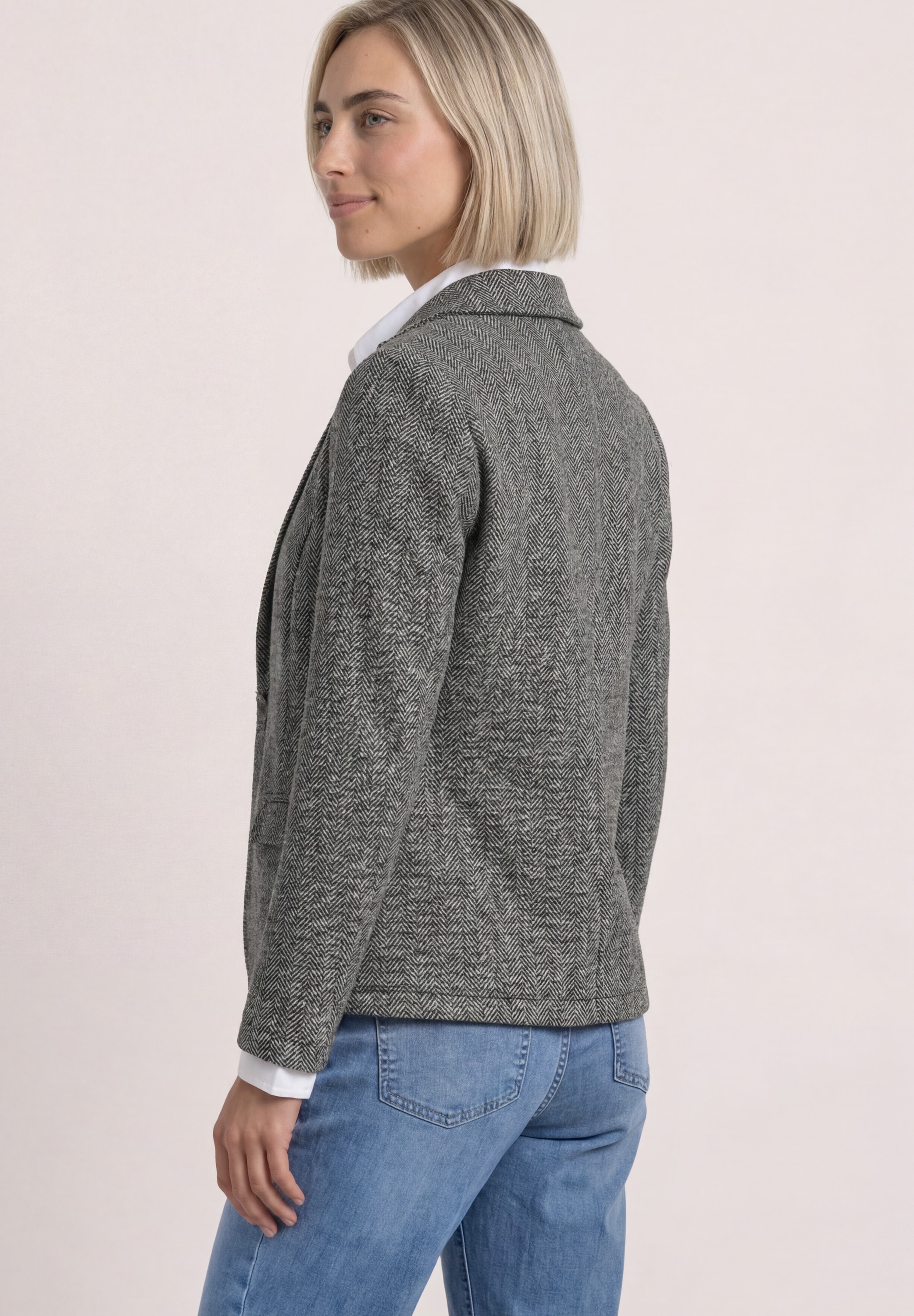 STREET ONE Veste blazer avec col à revers et motif