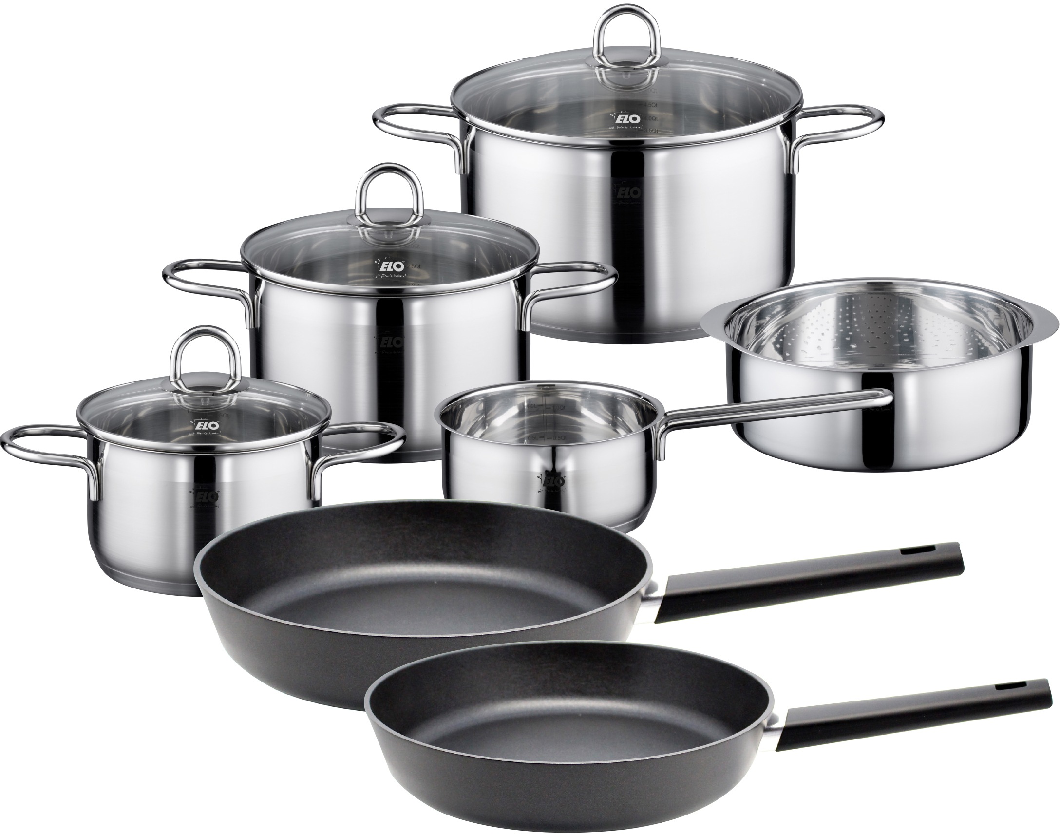 Image of Elo Topf-Set »Lima Sol/New Wave«, Edelstahl 18/8, (Set, 10 tlg.), Induktion bei Ackermann Versand Schweiz