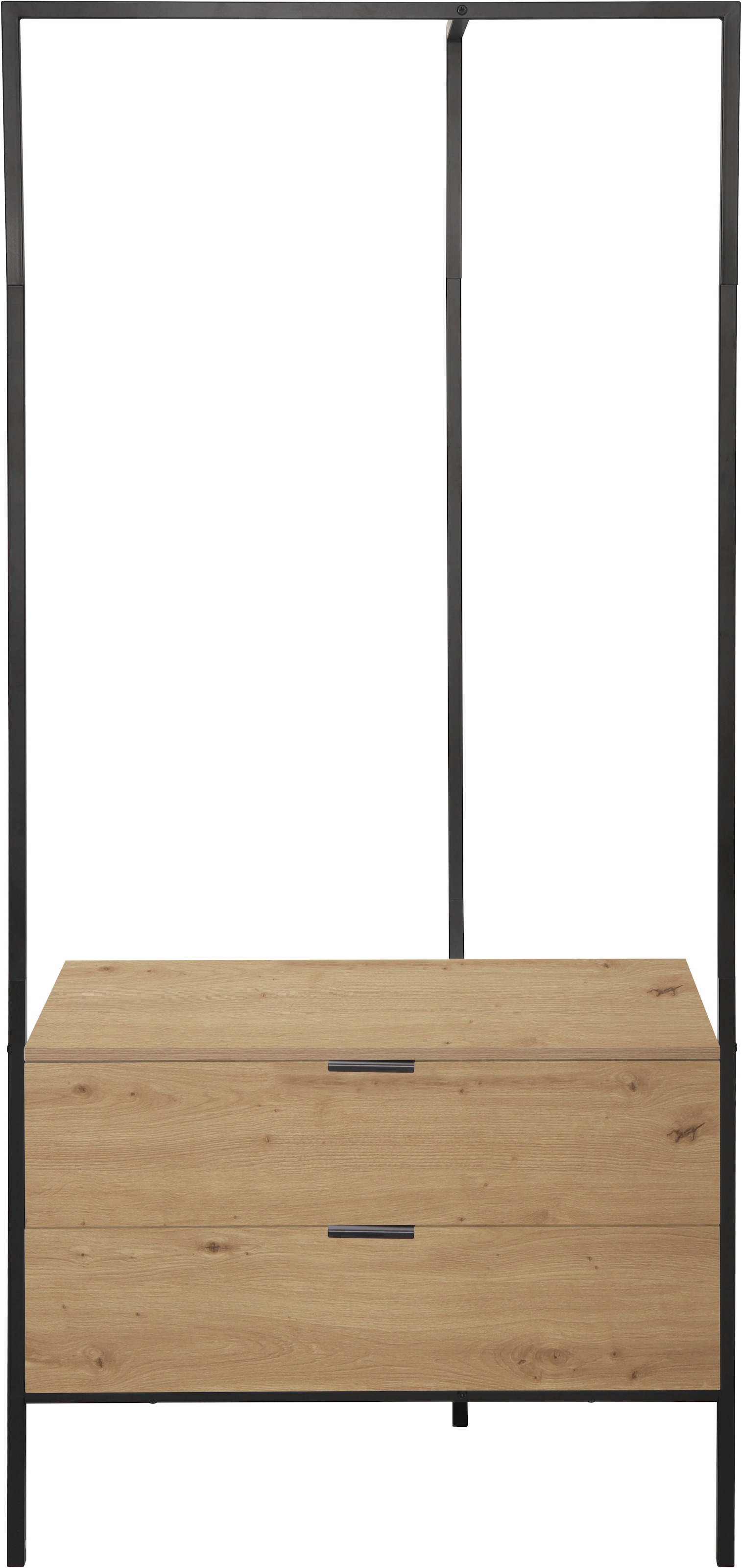 Image of Home affaire Garderobenschrank "Innsbruck" 1 Stk. tlg. Garderobe mit Kleiderstange & 2 Schubladen - (B/T/H) 85/47/190 cm