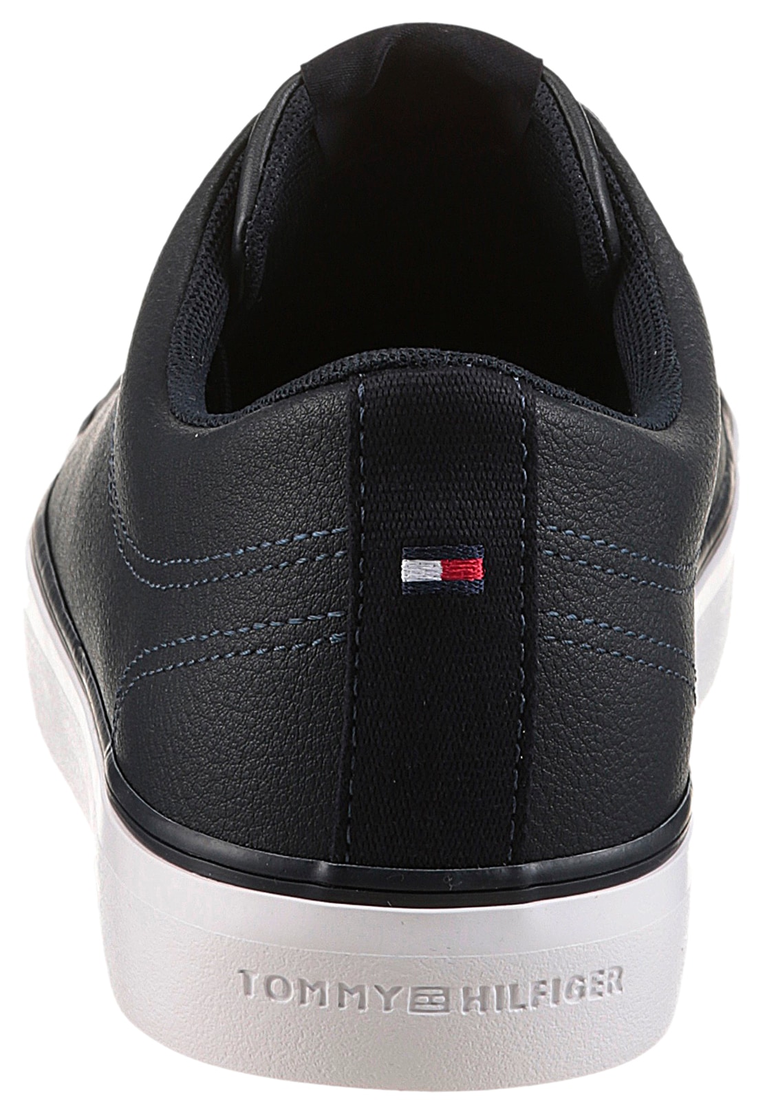 Tommy Hilfiger Sneakers »TH HI VULC CORE LOW LTH II ESS«  , Freizeitschuh, Halbschuh, Schnürer in schmaler Form