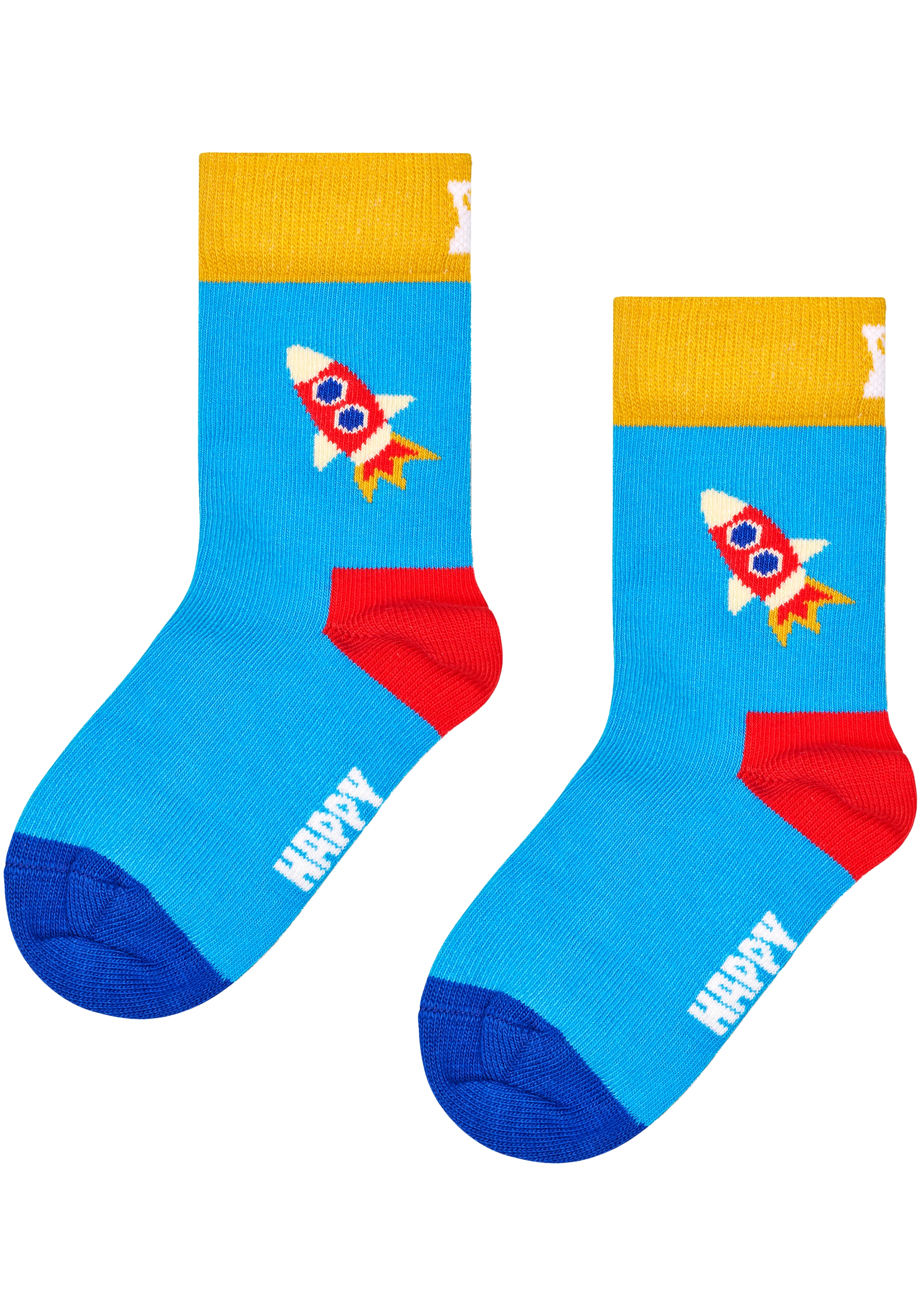 Happy Socks Langsocken 3er Pack,  mit verspielten Roboter-Motiven