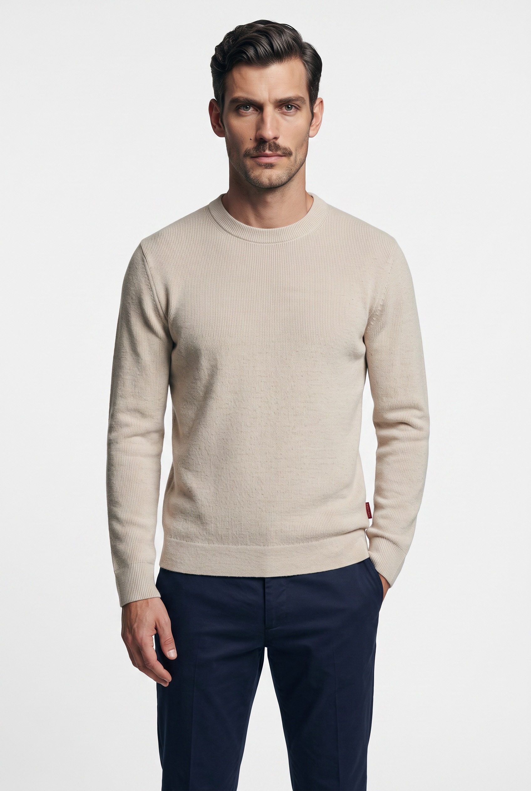 Image of Joop Jeans Rundhalspullover Basic, normale Passform