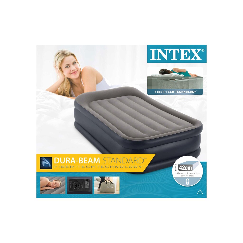Intex Luftbett »DuraBeam+ Deluxe Pillow Rest Raised Twin«