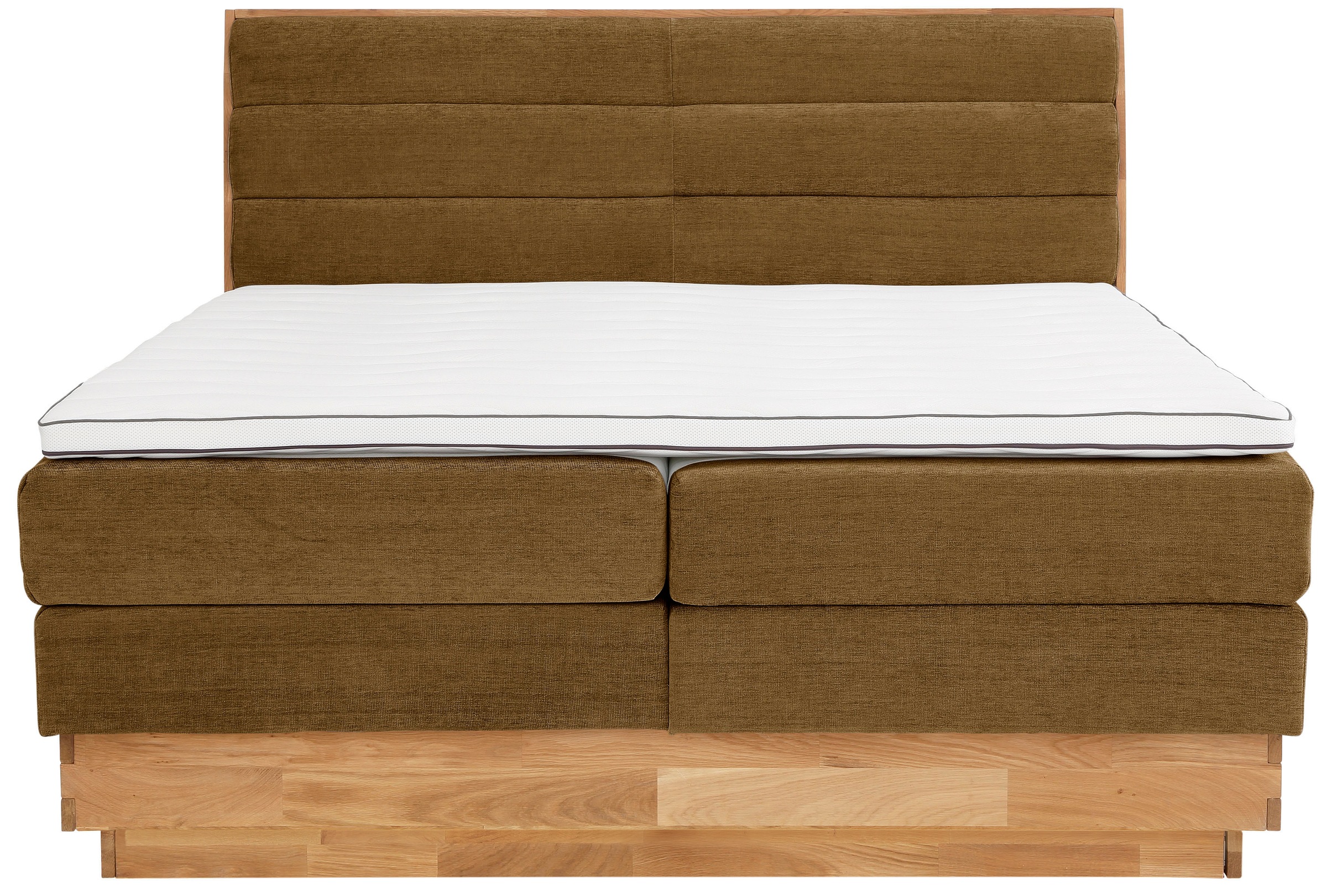 GOODproduct Boxspringbett »Jenna«, ohne LED-Beleuchtung, mit zertifizierten, recycelten Bezugsstoffen