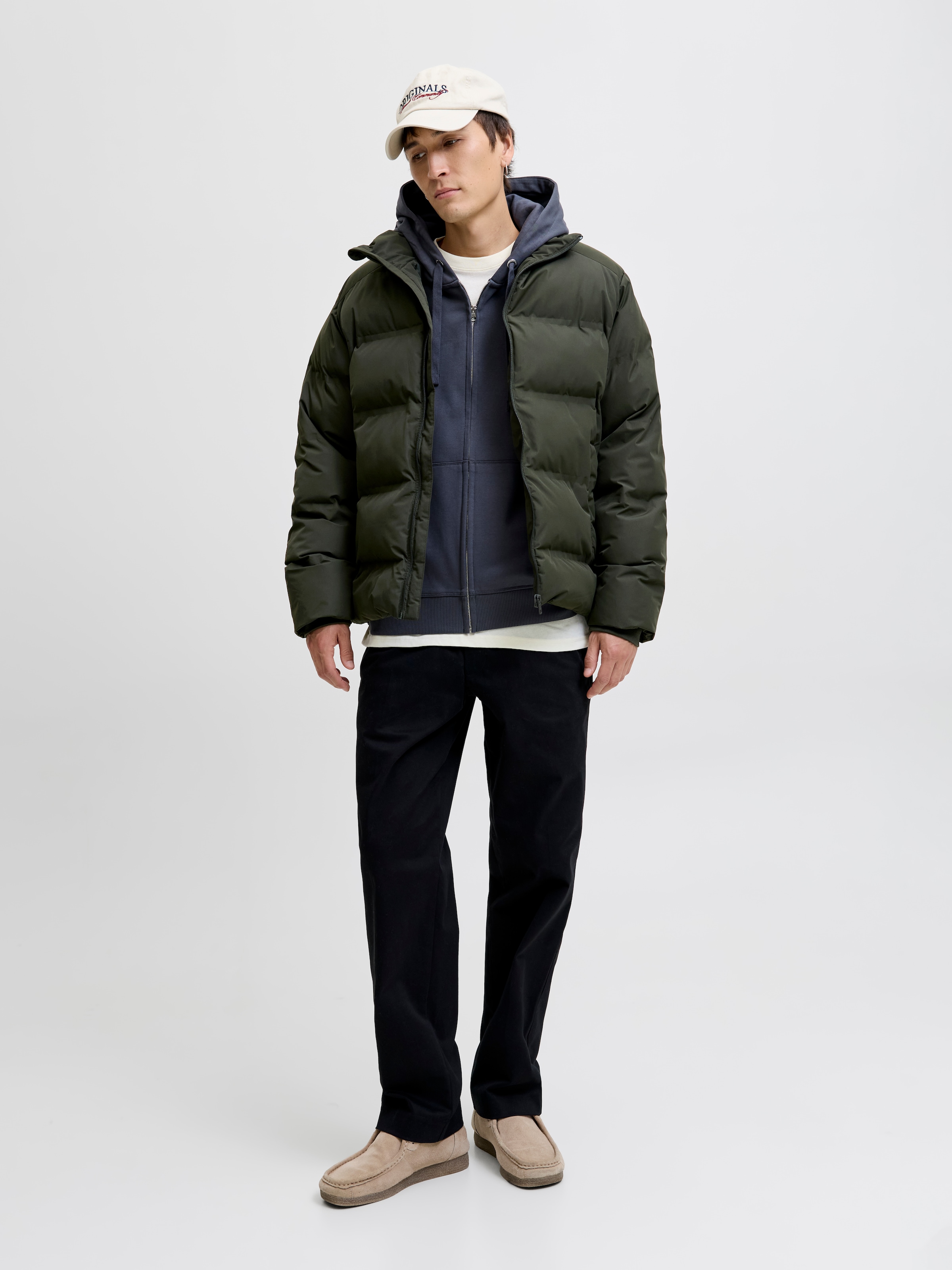 Jack & Jones Veste matelassée »JJESOHO PUFFER COLLAR SN« ohne Kapuze