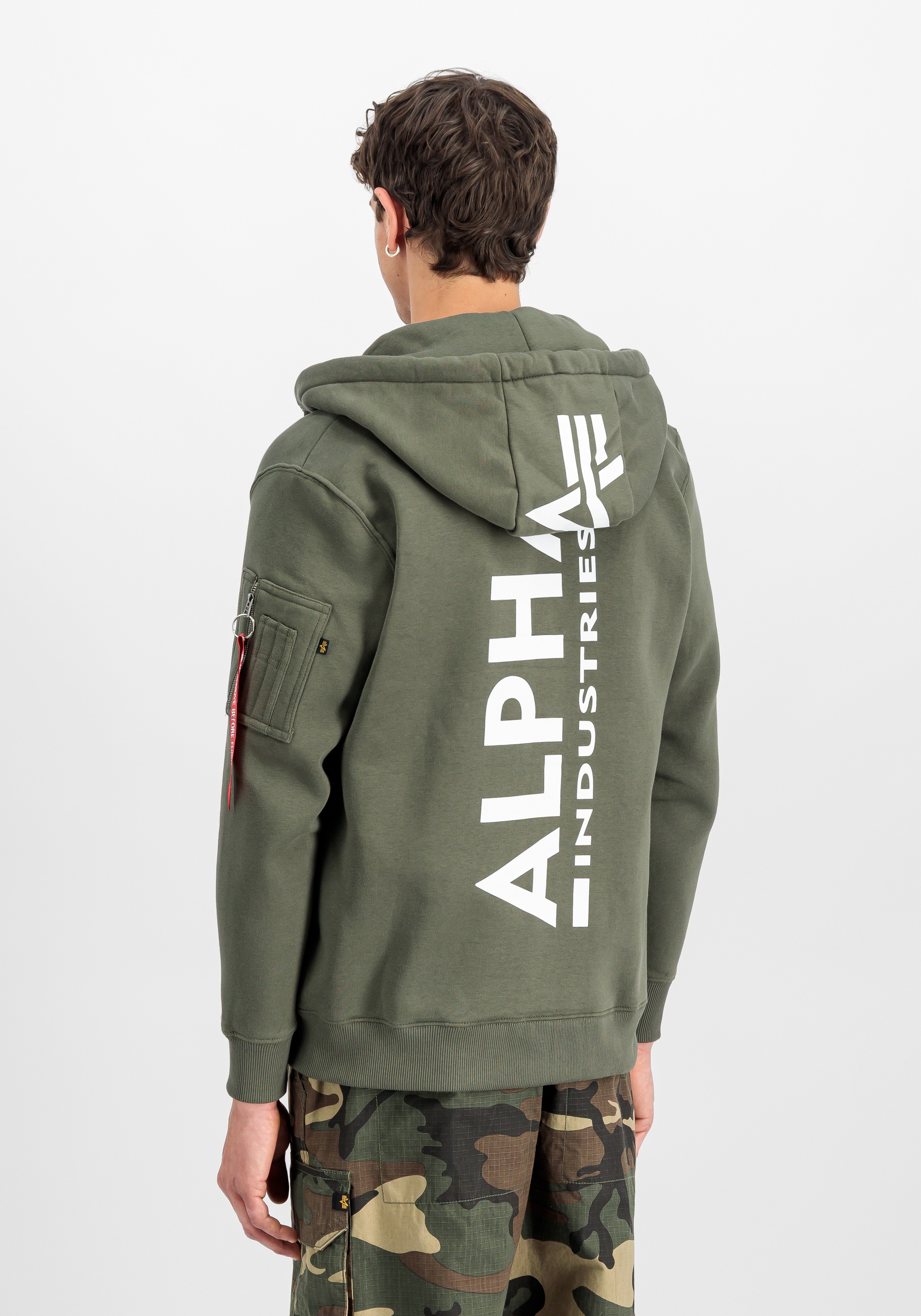 Image of Alpha Industries Hoodie "Backprint Zip Hoodie"
