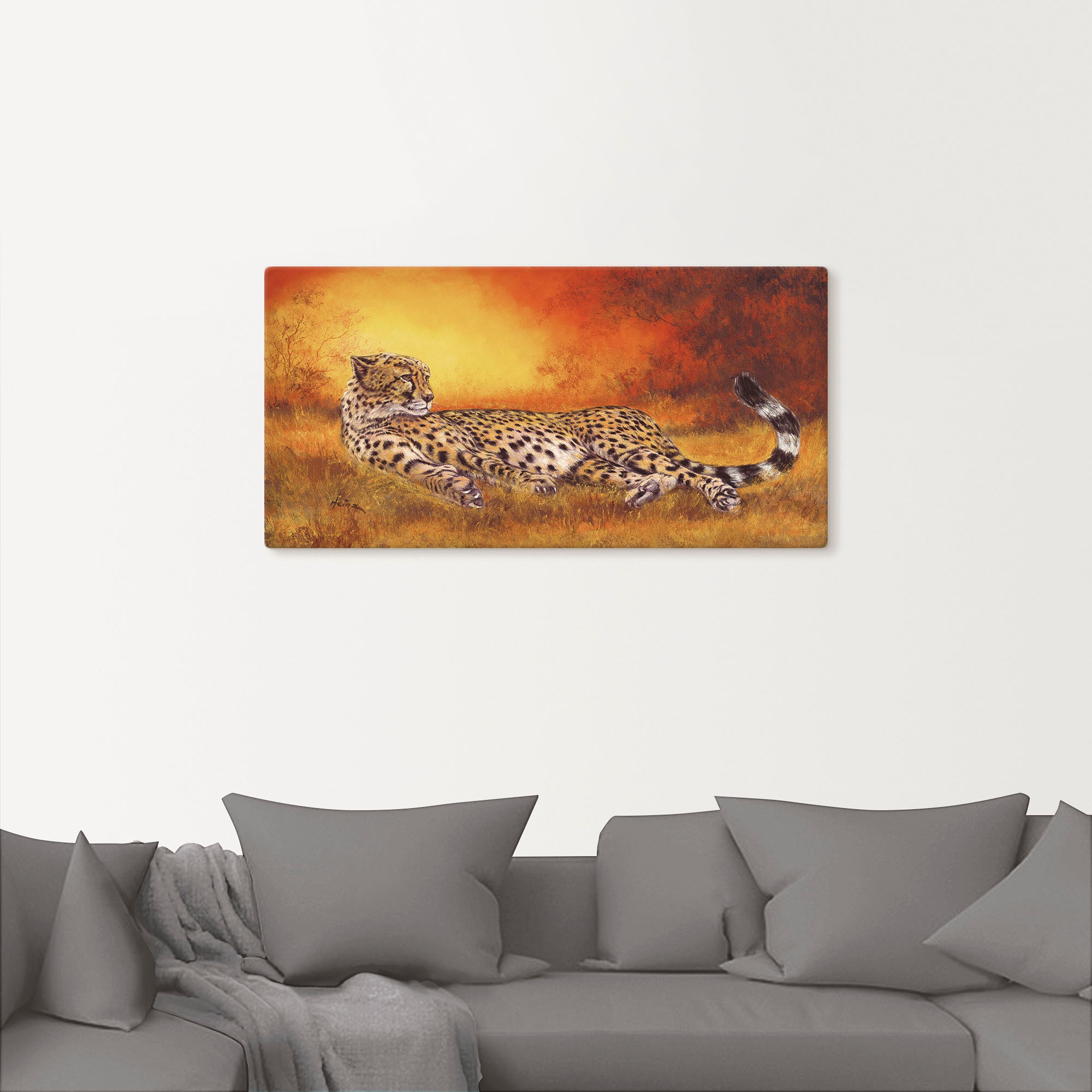 Artland Wandbild »Gepard«, Geparden Bilder, (1 St.), als Alubild, Outdoorbild, Leinwandbild, Poster, Wandaufkleber