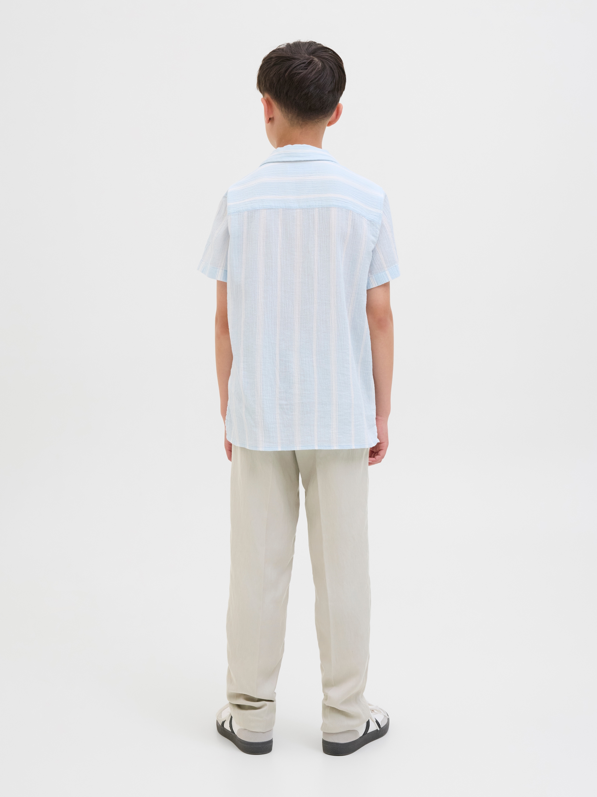 Jack & Jones Junior Chinos »JPSTKARL SKYE JOGGER JNR«  mélange de matières, coupe ample