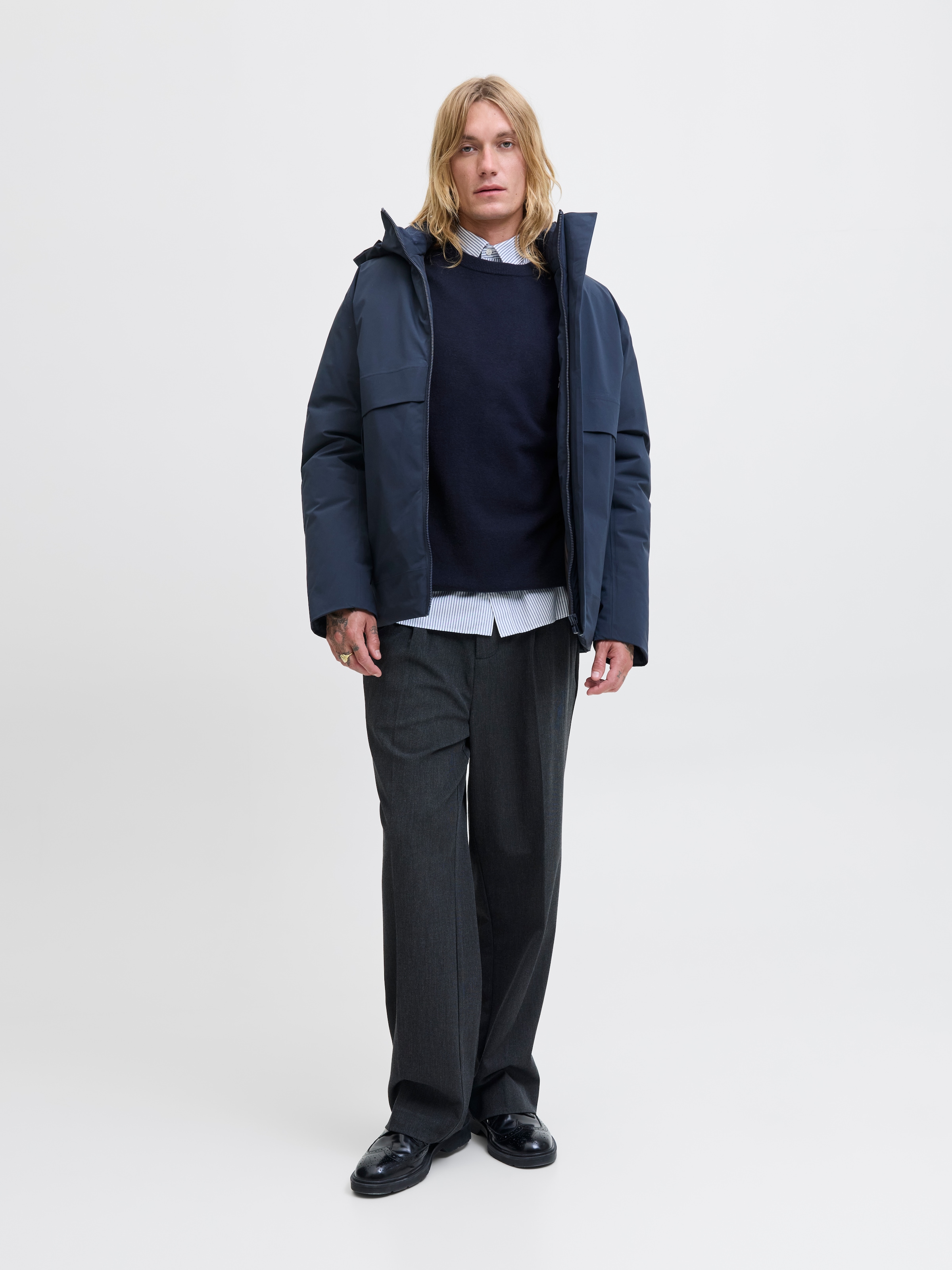 Jack & Jones Pull en tricot »JJEPERFECT WOOL KNIT CREW NECK SN«