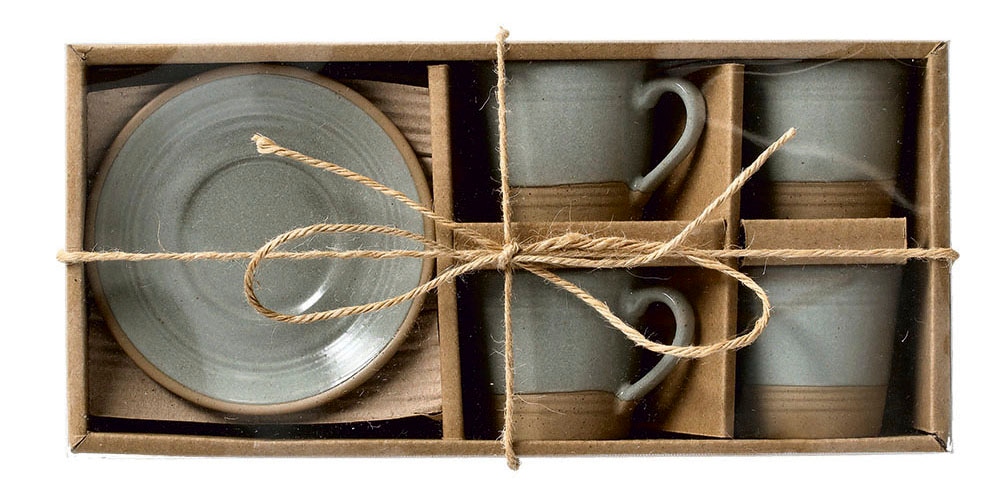 Zeller Present Espressotasse 60 ml, 8-teilig (4 Tassen/4 Untertassen)