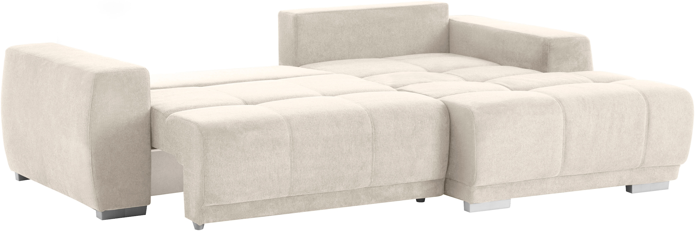 INOSIGN Ecksofa »Bolero L-Form«, wahlweise mit Bettfunktion & Bettkasten
