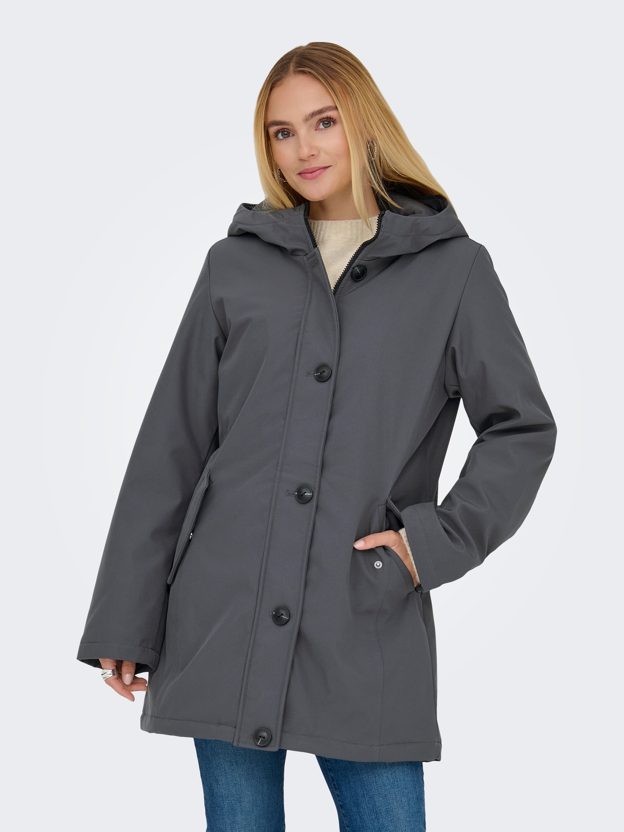 Image of ONLY Parka "ONLOLIVIA LIFE PARKA COAT CS OTW" mit Kapuze