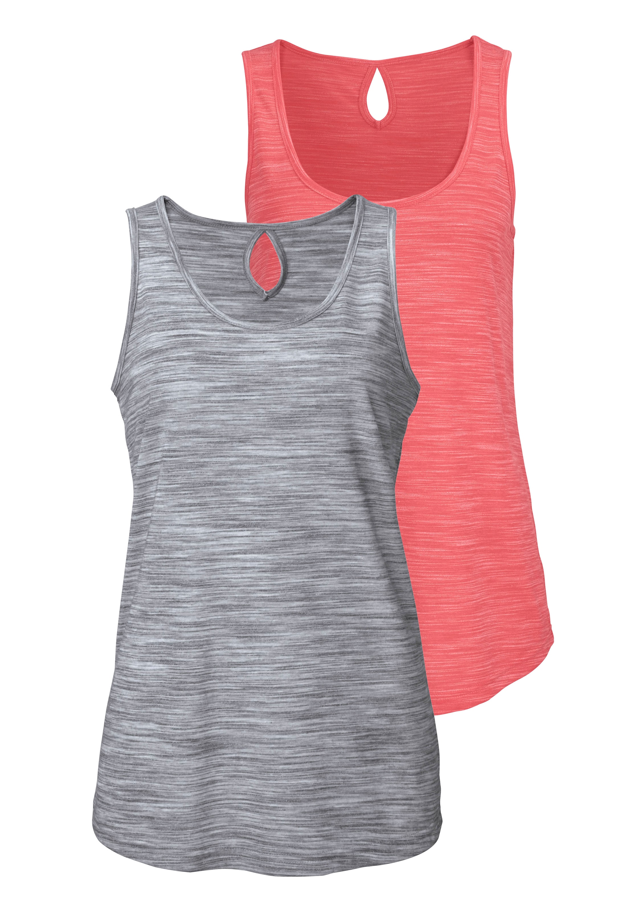 Image of Beachtime by Lascana Tanktop "mit Struktureffekt" 2er-Pack, aus pflegeleichter Qualität