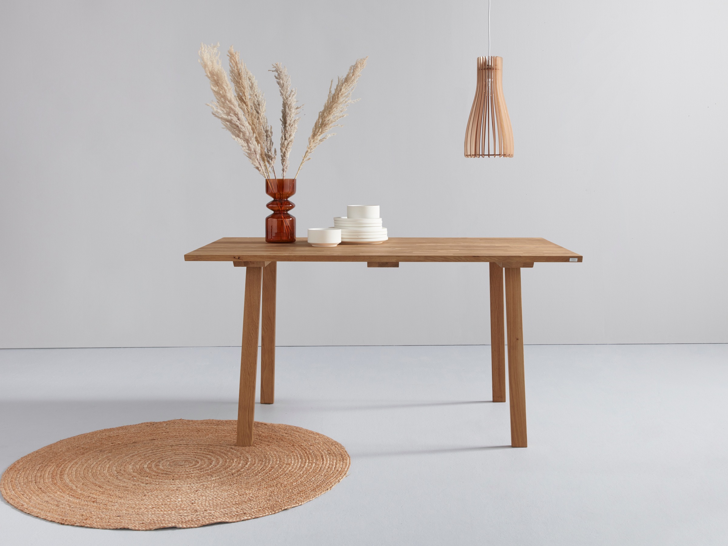 Image of GOODproduct Esstisch "Alessja" Breite 130 oder 150 cm, Eiche Massivholz mit veganem Bio-Öl behandelt