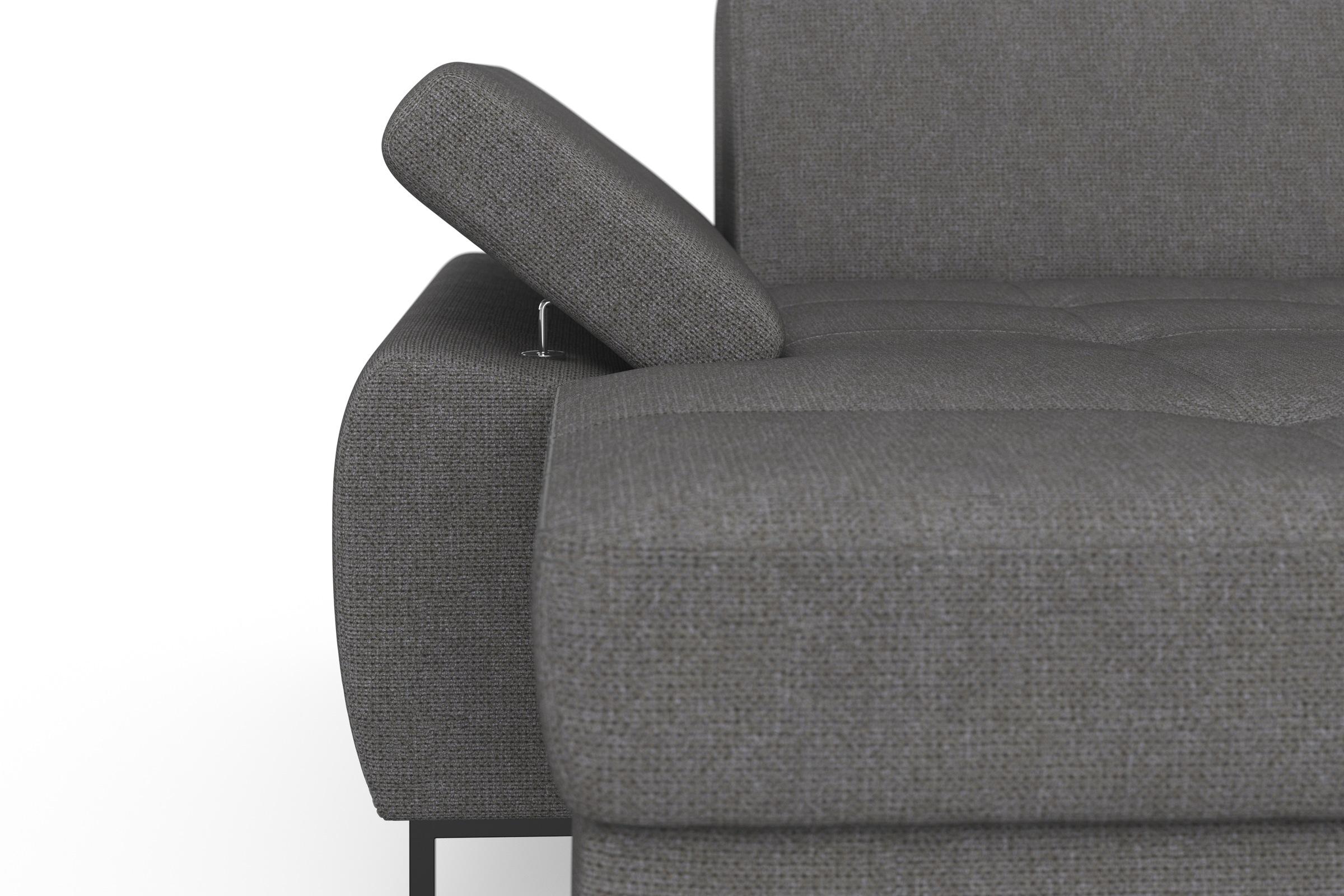 DOMO collection Wohnlandschaft »Capelo, komfortabel, klare Linien zeichnen dieses Design aus, U-Form«, mit Armteilverstellung, wahlweise mit Bettfunktion, Federkern