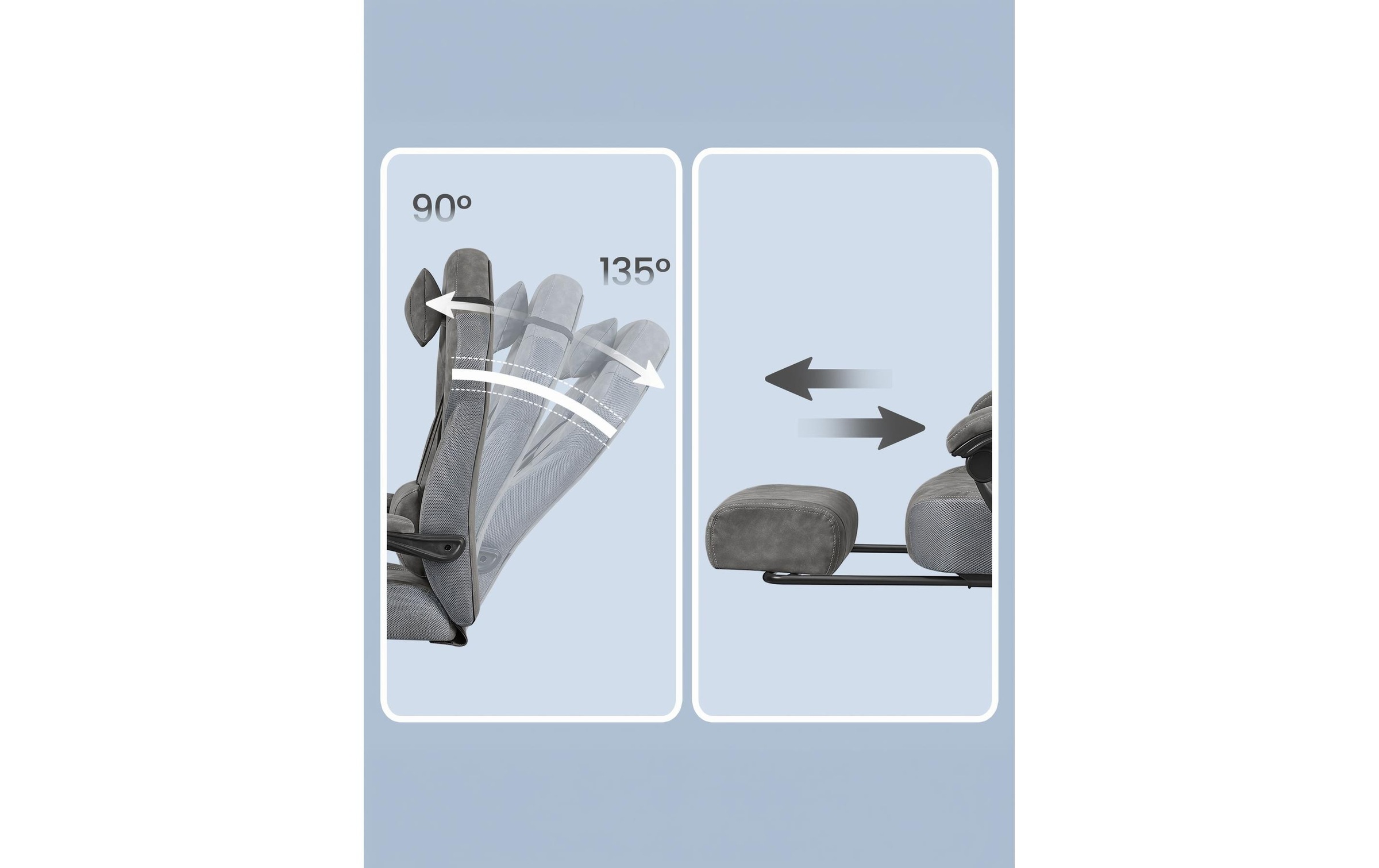 Image of SONGMICS Bürostuhl "Velourslederimitat, bis 150 kg" ()