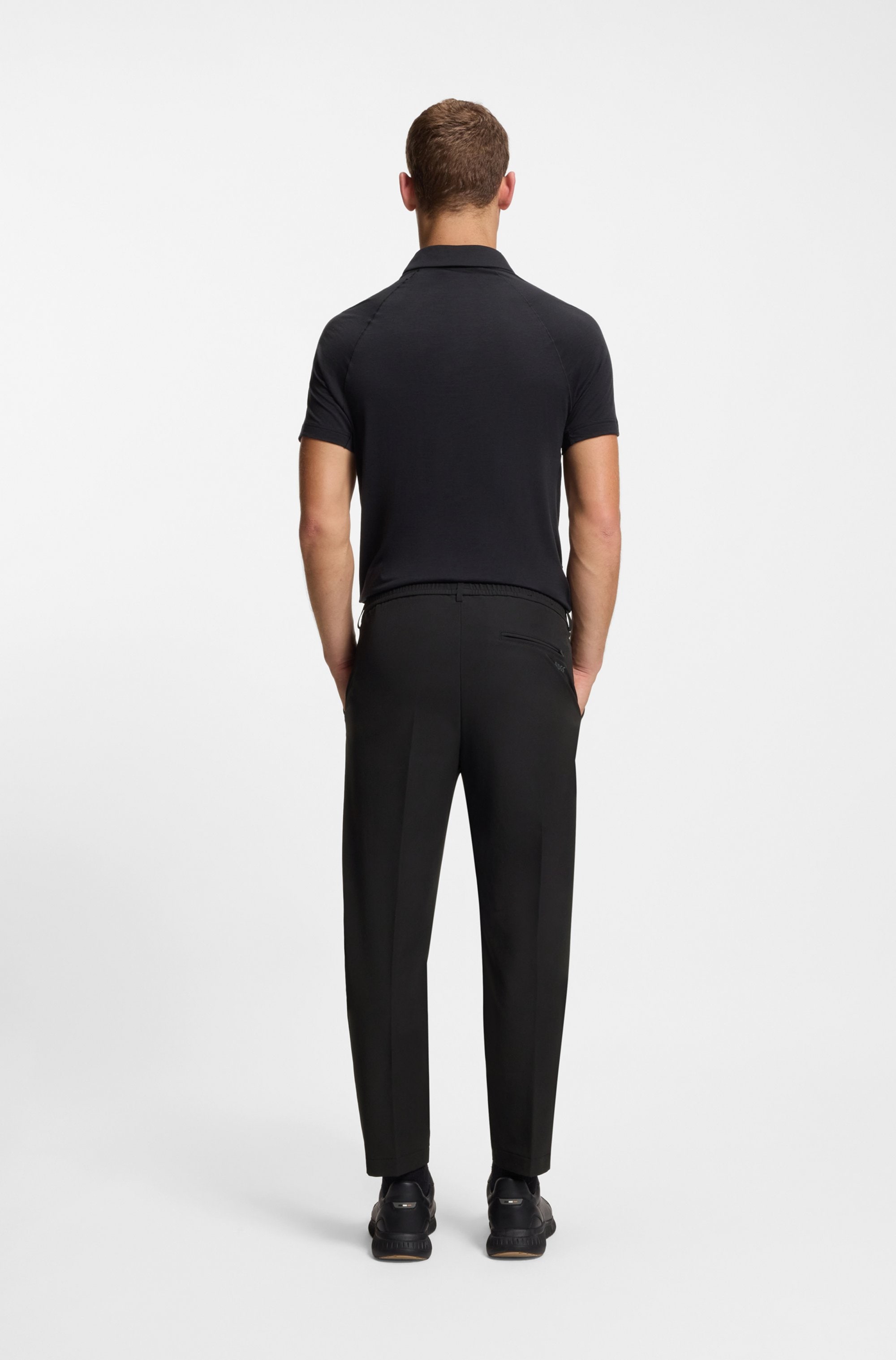 BOSS GREEN Pantalon tissé »T Convert«  Elastischer Taillenbund und Kordelzug, Gürtelschlaufen Anzughose