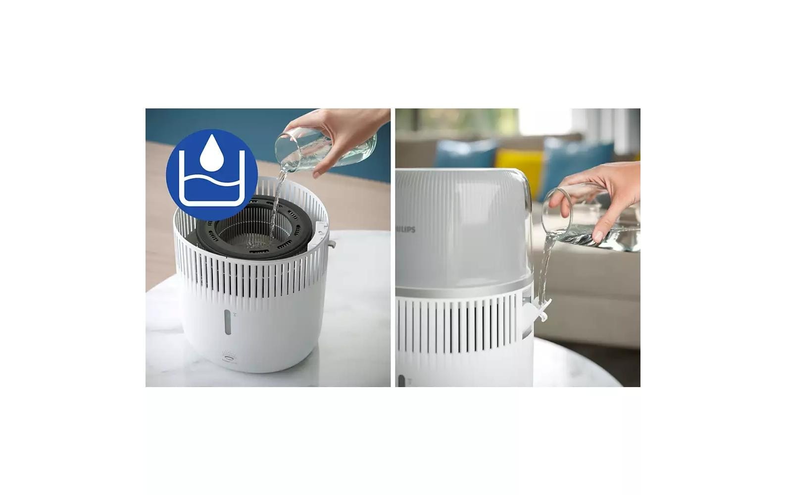 Philips Humidificateur d'air »HU5710/03 5000 Series« 4,5 l Wassertank pour pièces de 56 m², avec technologie NanoCloud