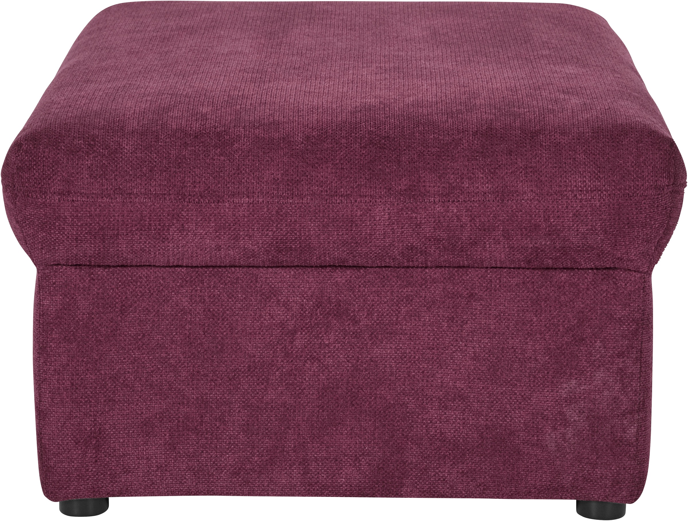 DOMO collection Hocker »Topper«, mit Wellenunterfederung, auf Kunststoffgleitern