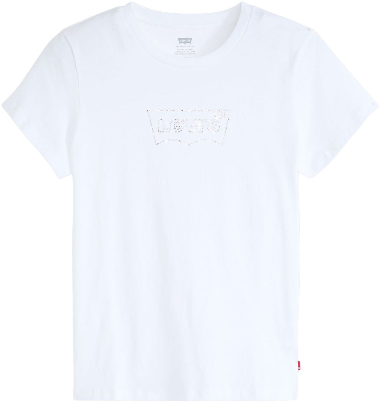 Levi's® Rundhalsshirt »THE PERFECT TEE«, mit Logo im Metallic-Holo Print