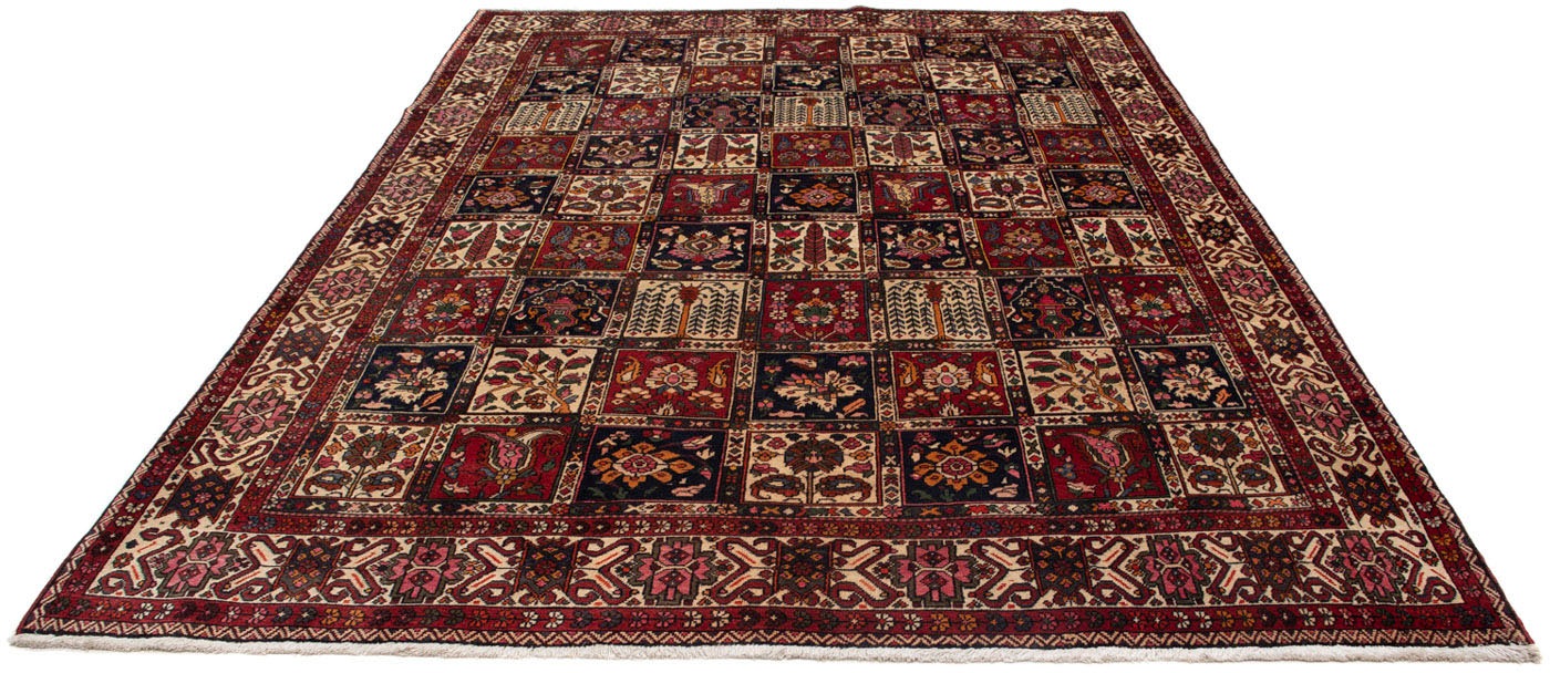 Image of morgenland Wollteppich »Bachtiar Felder Rosso 298 x 210 cm«, rechteckig, 1 mm Höhe, Unikat mit Zertifikat bei Ackermann Versand Schweiz