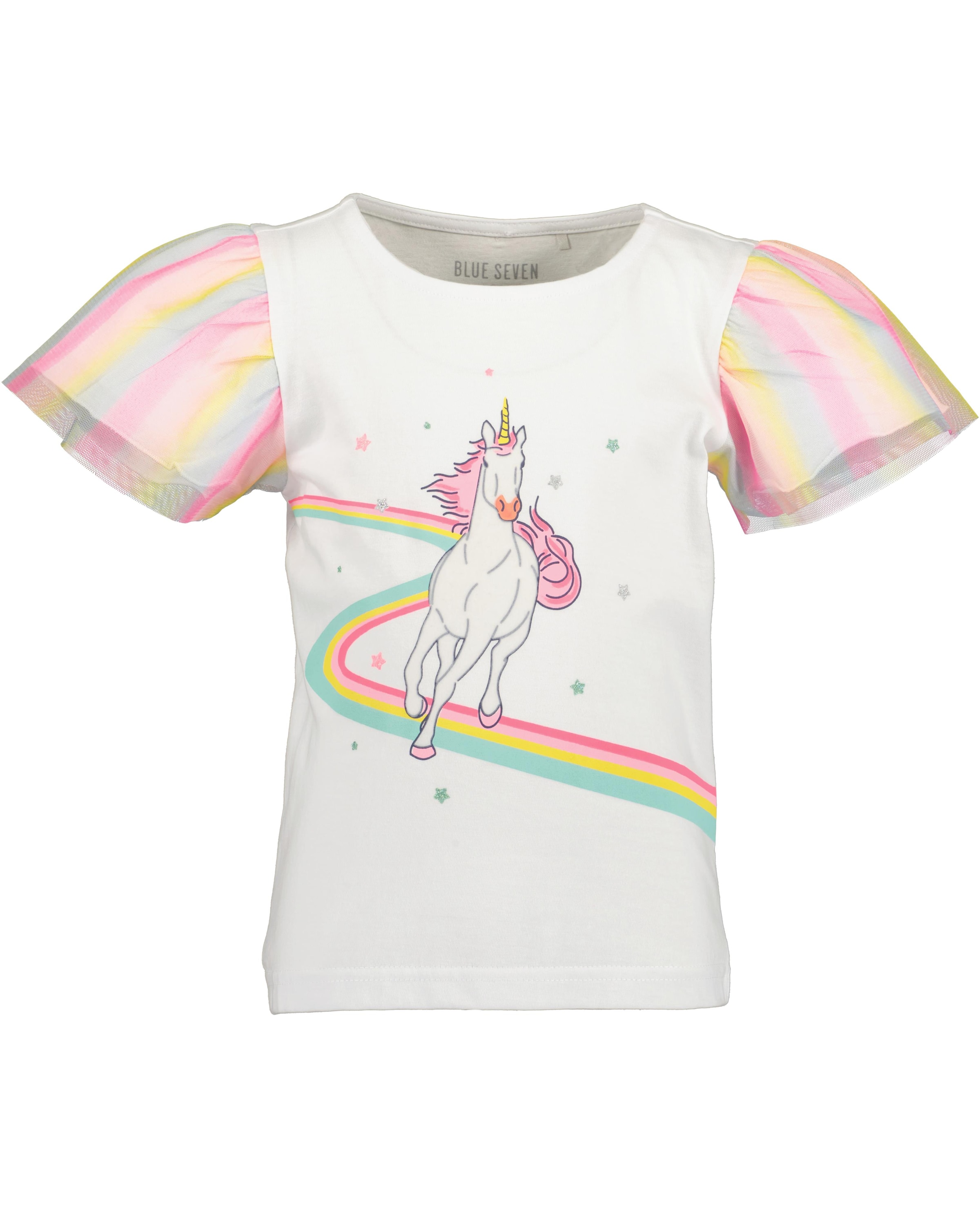 Blue Seven Kurzarmshirt Packung, 2 Stk. mit süssen Einhorn-Drucken