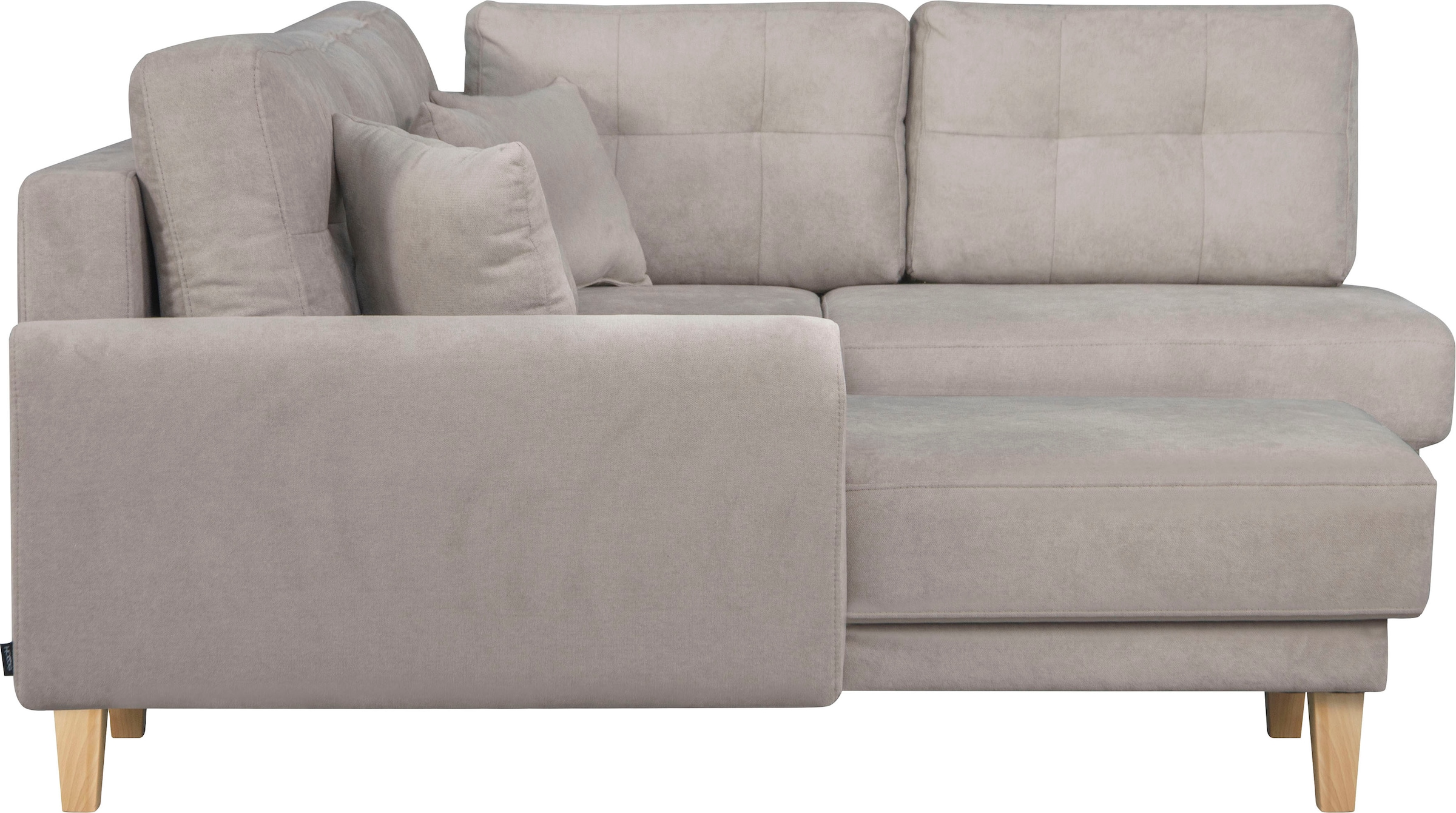 Home affaire Paysage de salon »TRIPLO U-Form wahlweise mit Schlaffunktion, B/T/H: 310/192/90 cm« Schlafsofa, auch mit Bettkasten, Steppung im Rückenkissen