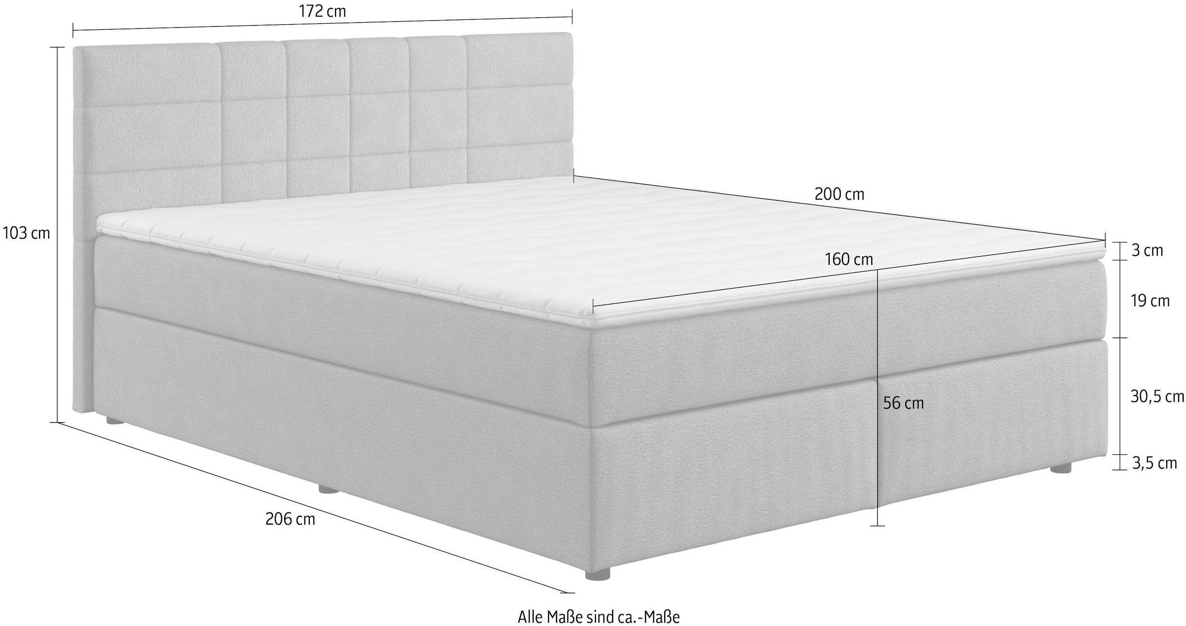 COTTA Boxbett »Nala«, wahlweise mit Matratze und Topper erhältlich