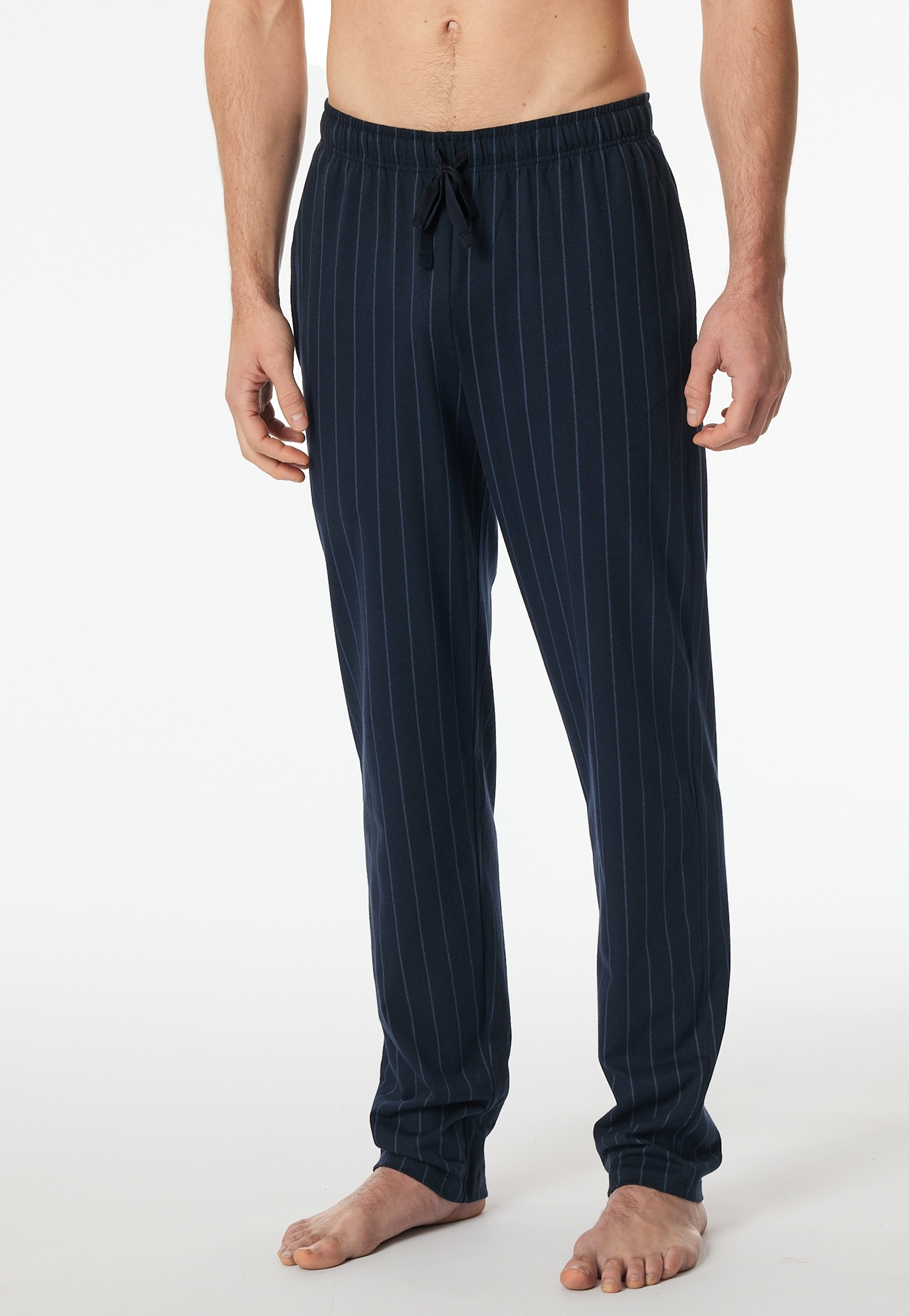 Schiesser Pyjamahose »Mix + Relax«, gestreift, seitliche Taschen, Bindekordel