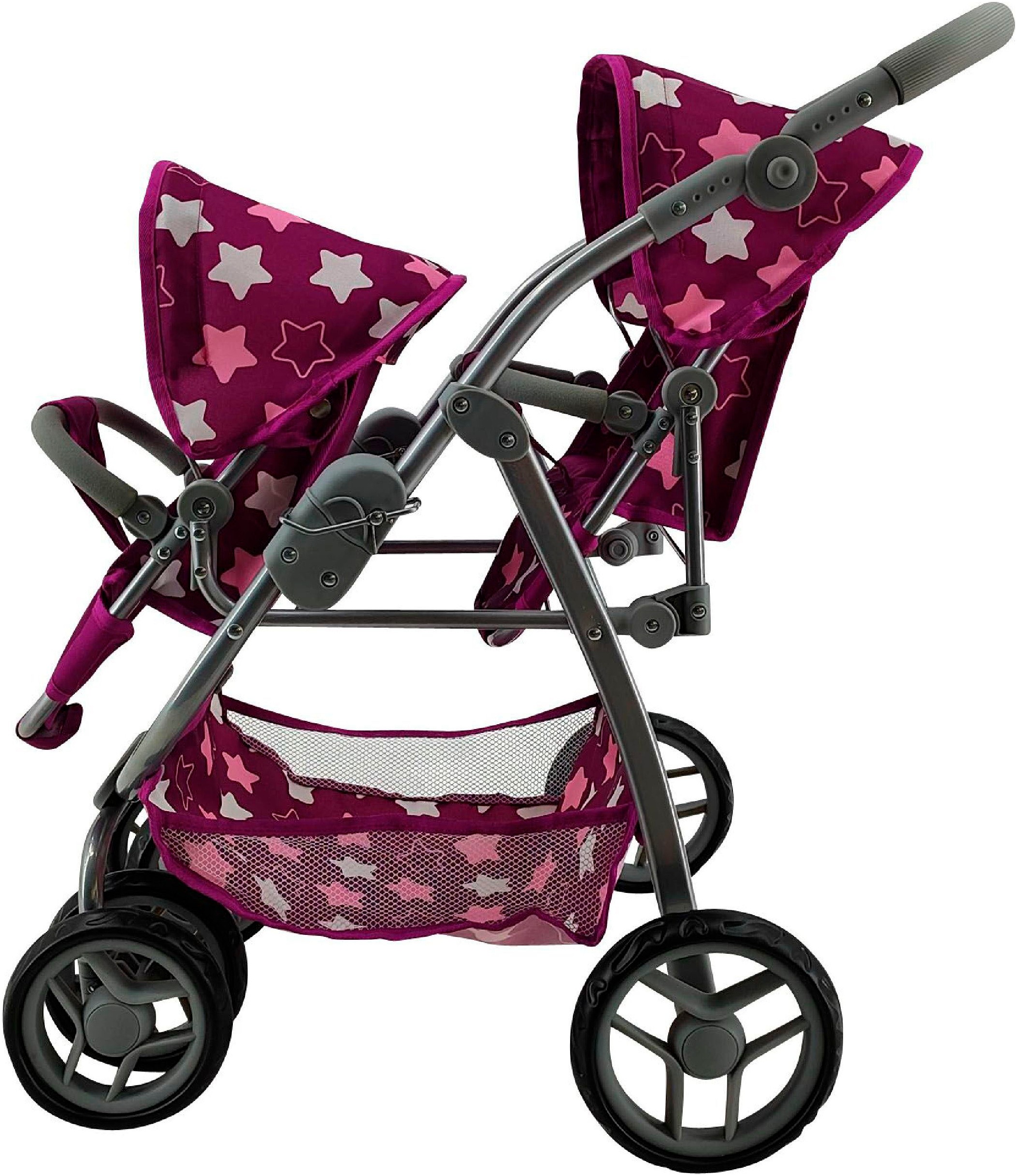 Knorrtoys® Puppen-Zwillingsbuggy »Milo«